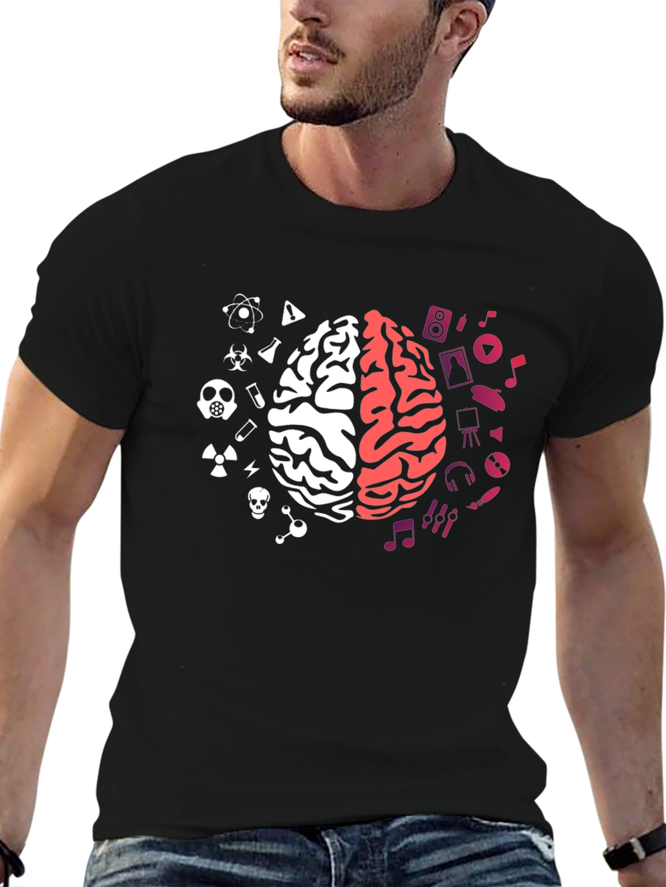 Science Meets Art Brain T-Shirt