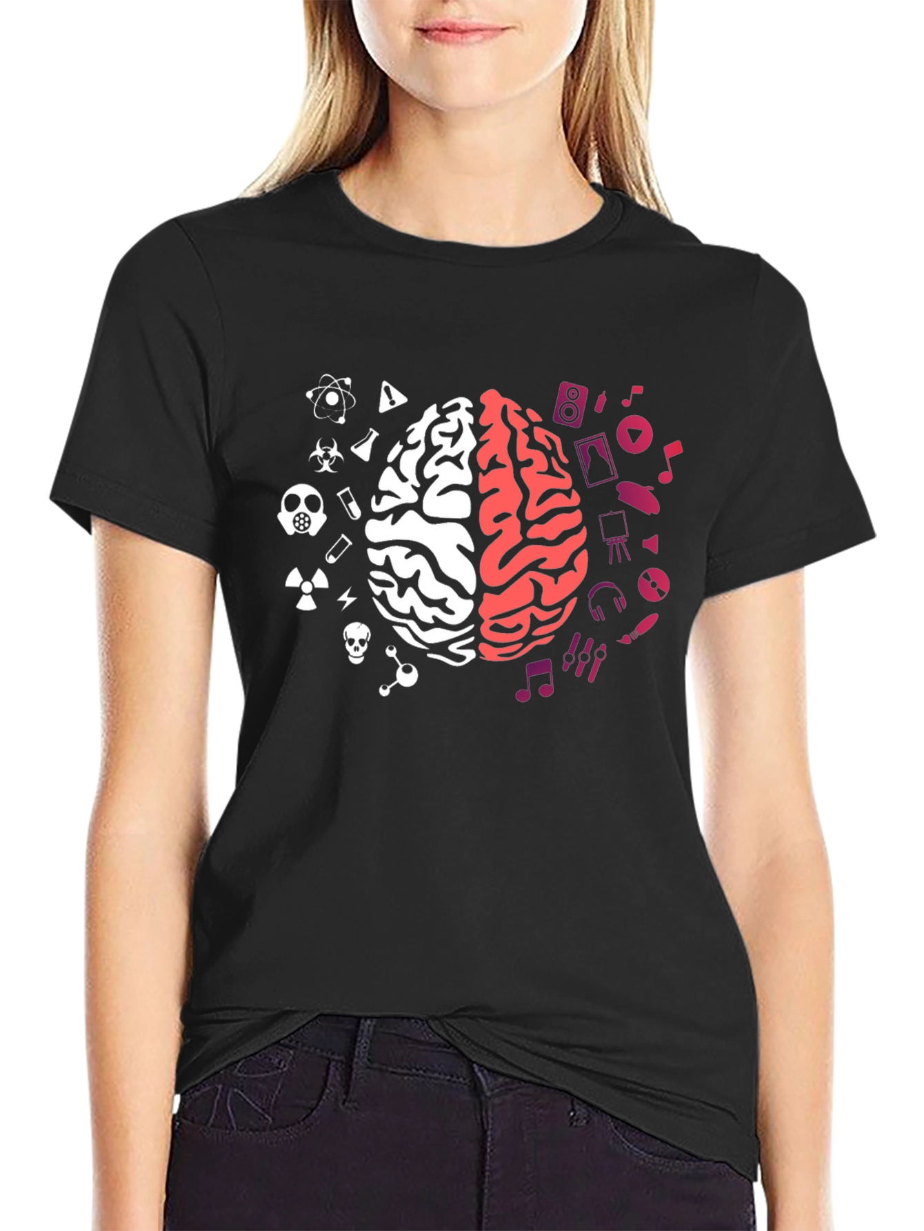 Science Meets Art Brain T-Shirt