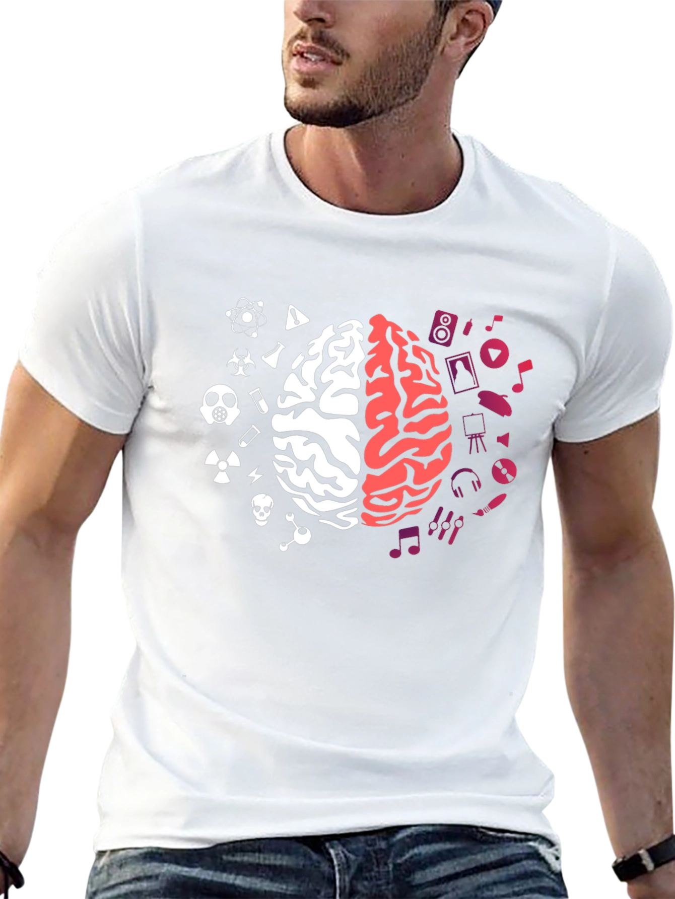 Science Meets Art Brain T-Shirt
