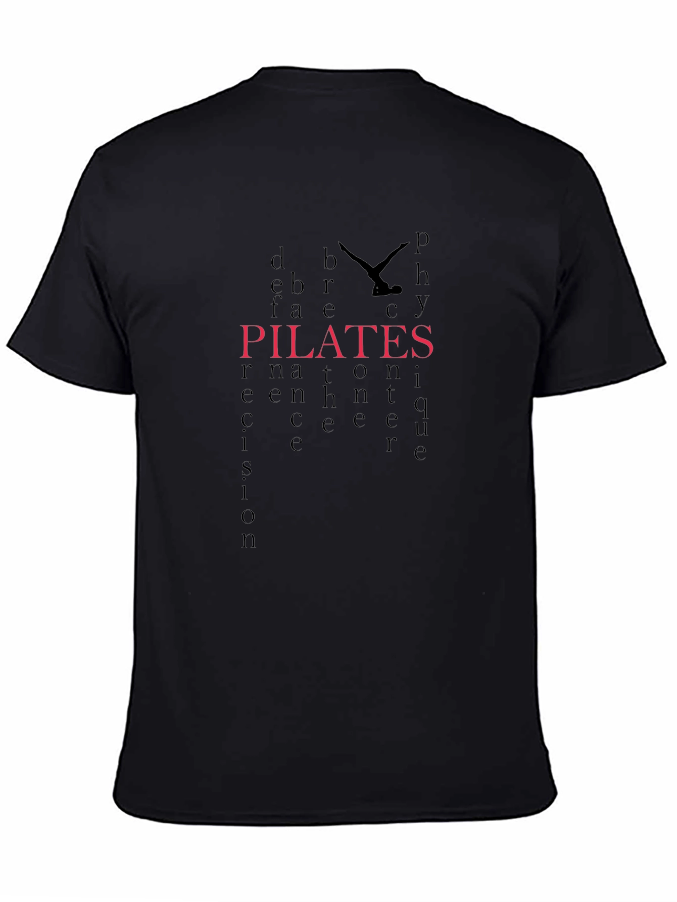 Pilates Graphic Tee - Black