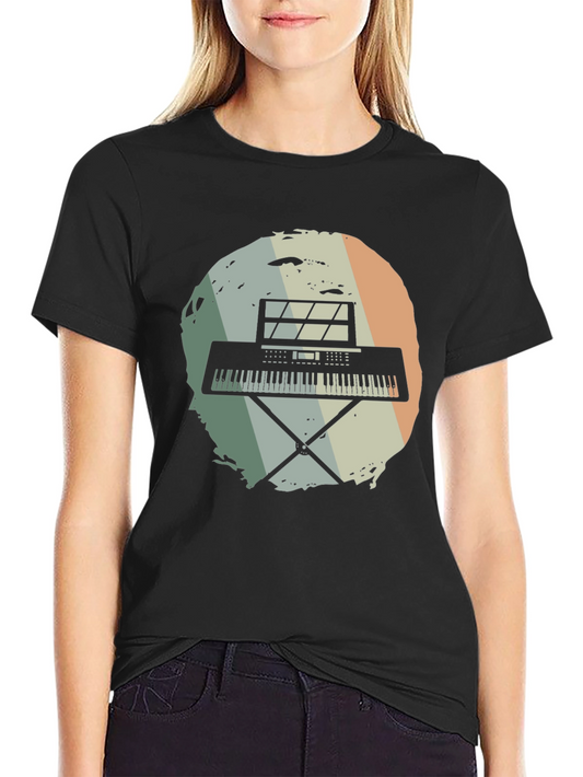 Retro Keyboard T-Shirt - Musician Style Tee
