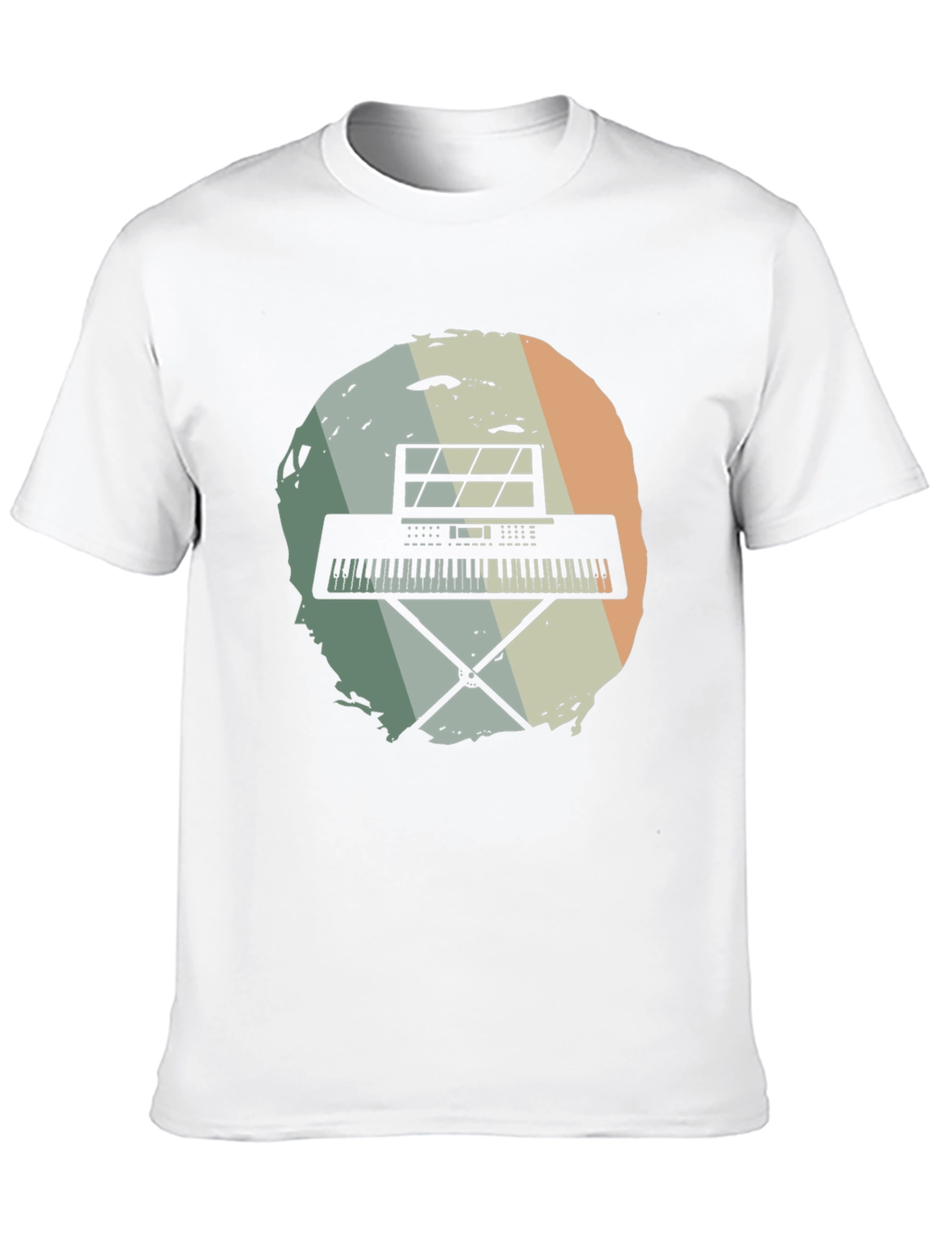 Retro Keyboard T-Shirt - Musician Style Tee