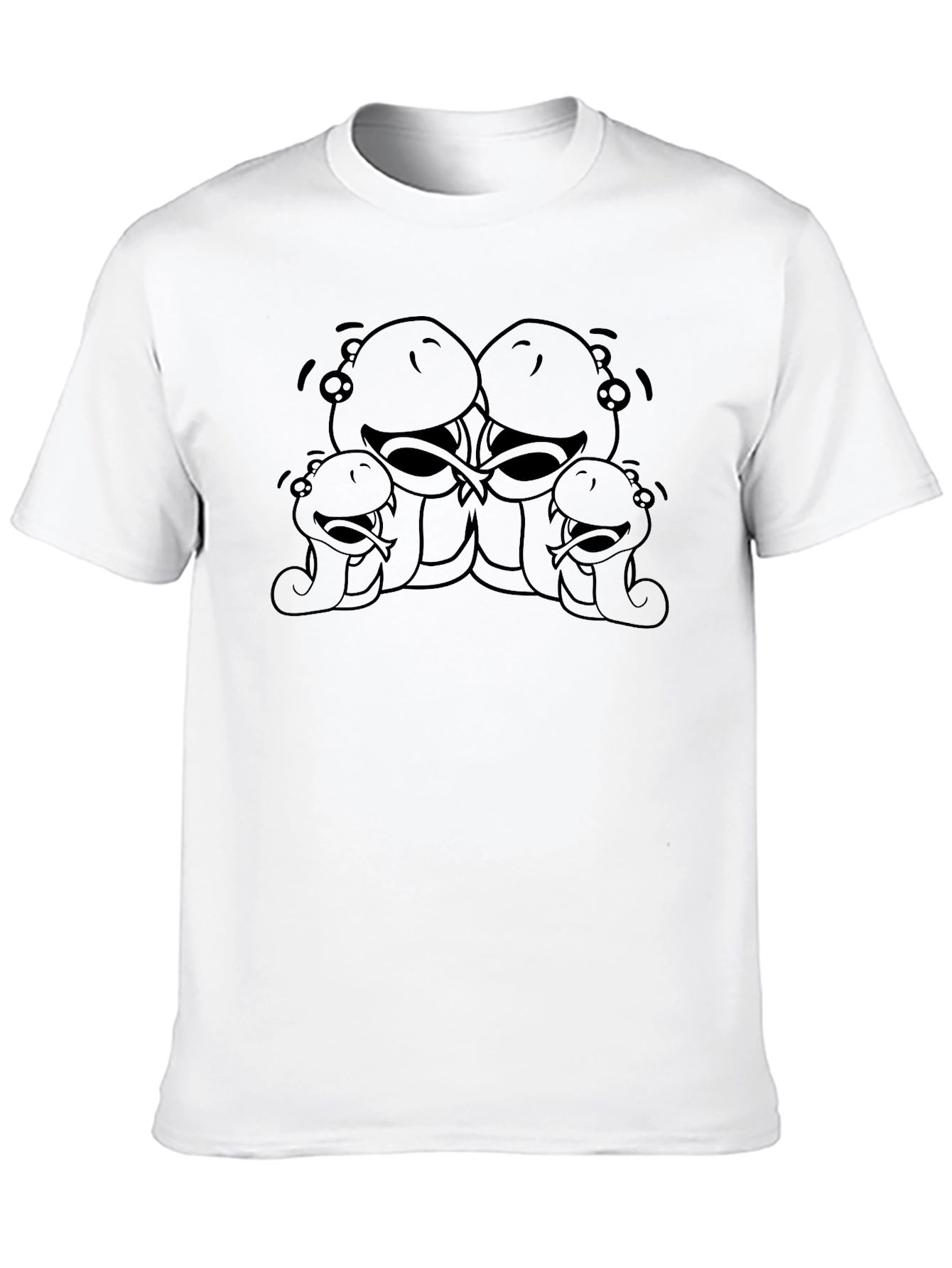 Cartoon Snake Graphic Tee