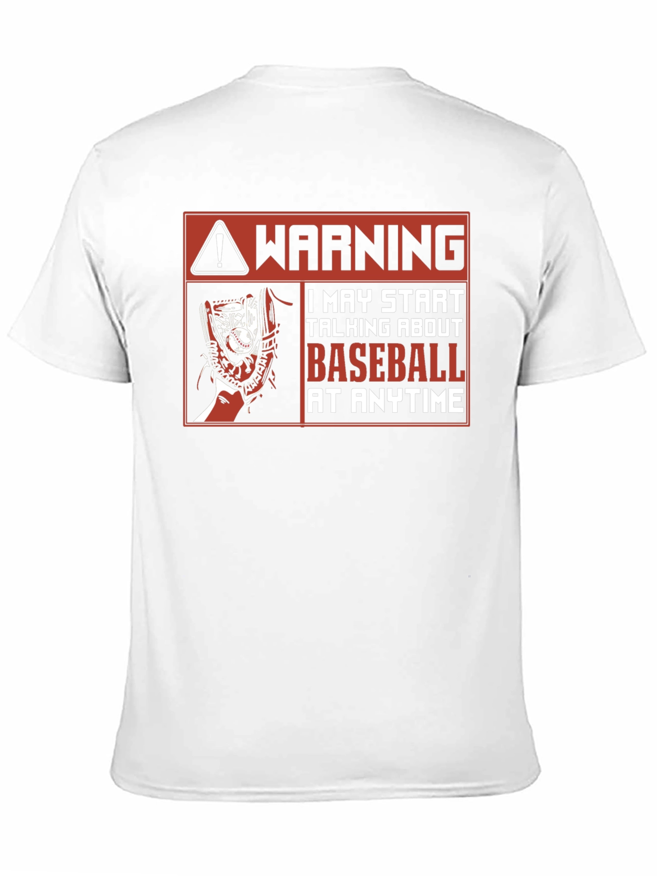 Warning Baseball T-Shirt