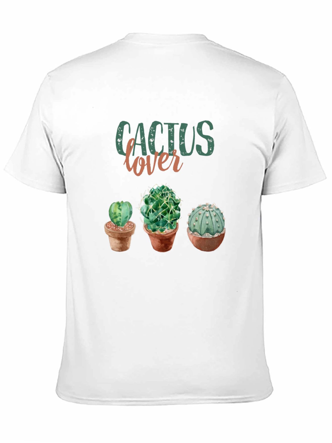 Cactus Lover Graphic Tee - Trendy Plant Shirt