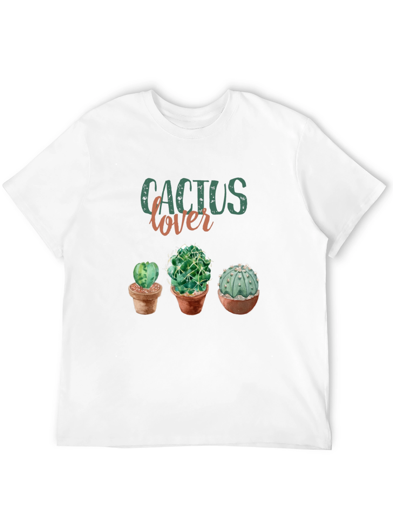 Cactus Lover Graphic Tee - Trendy Plant Shirt