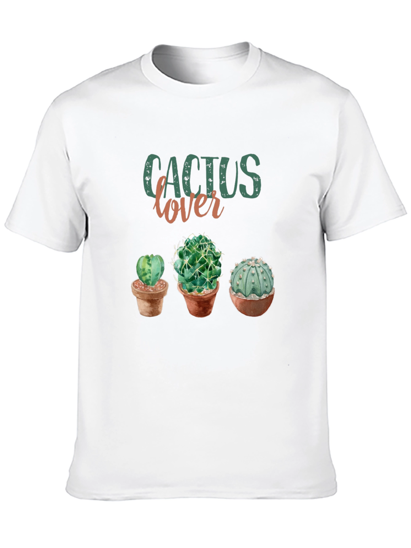 Cactus Lover Graphic Tee - Trendy Plant Shirt