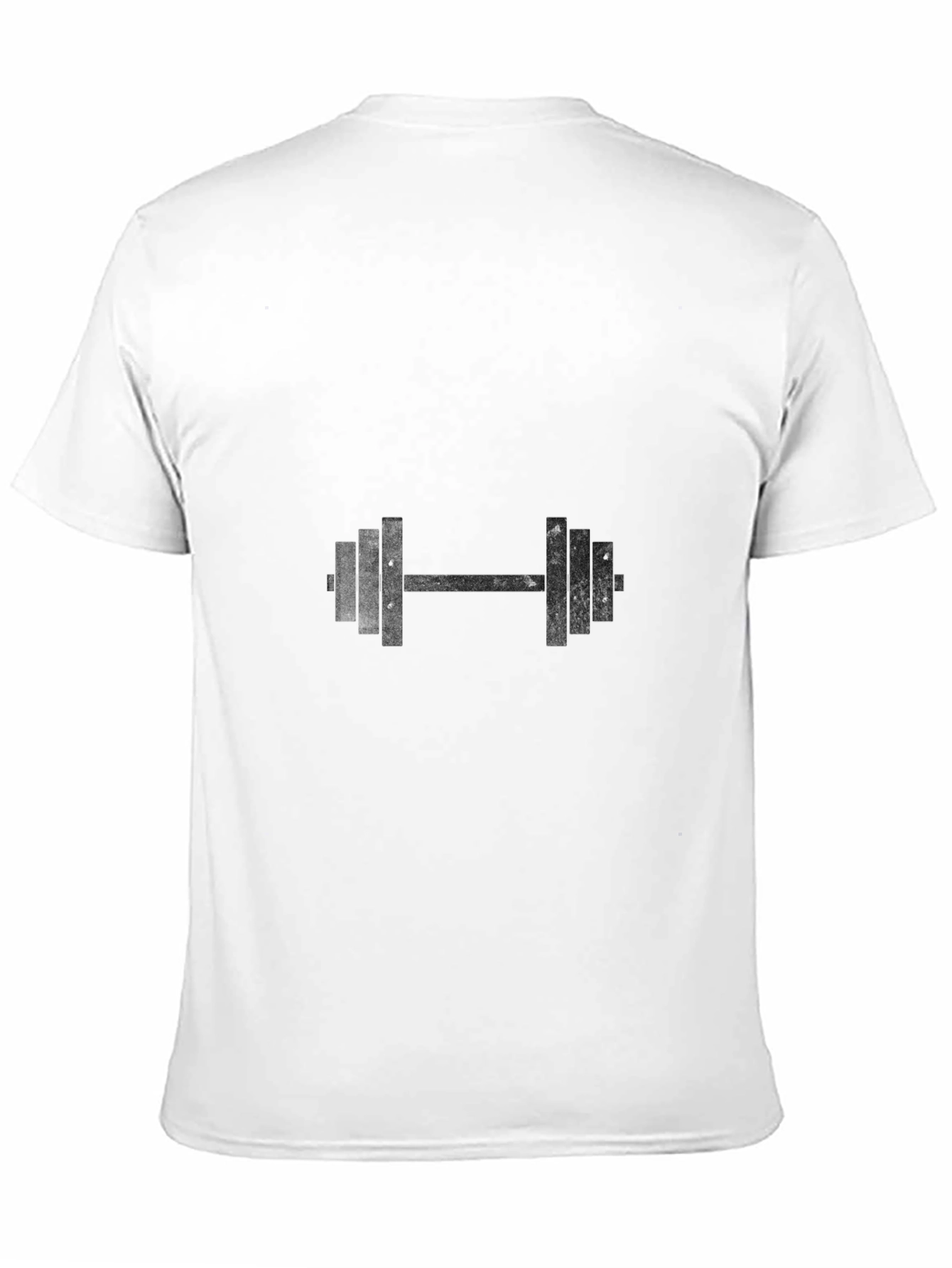 Black Dumbbell Graphic Tee - Workout Ready!