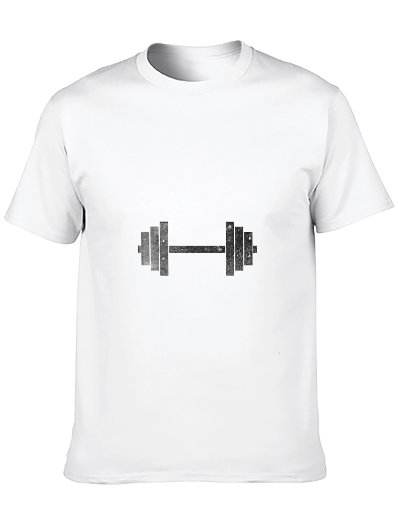 Black Dumbbell Graphic Tee - Workout Ready!