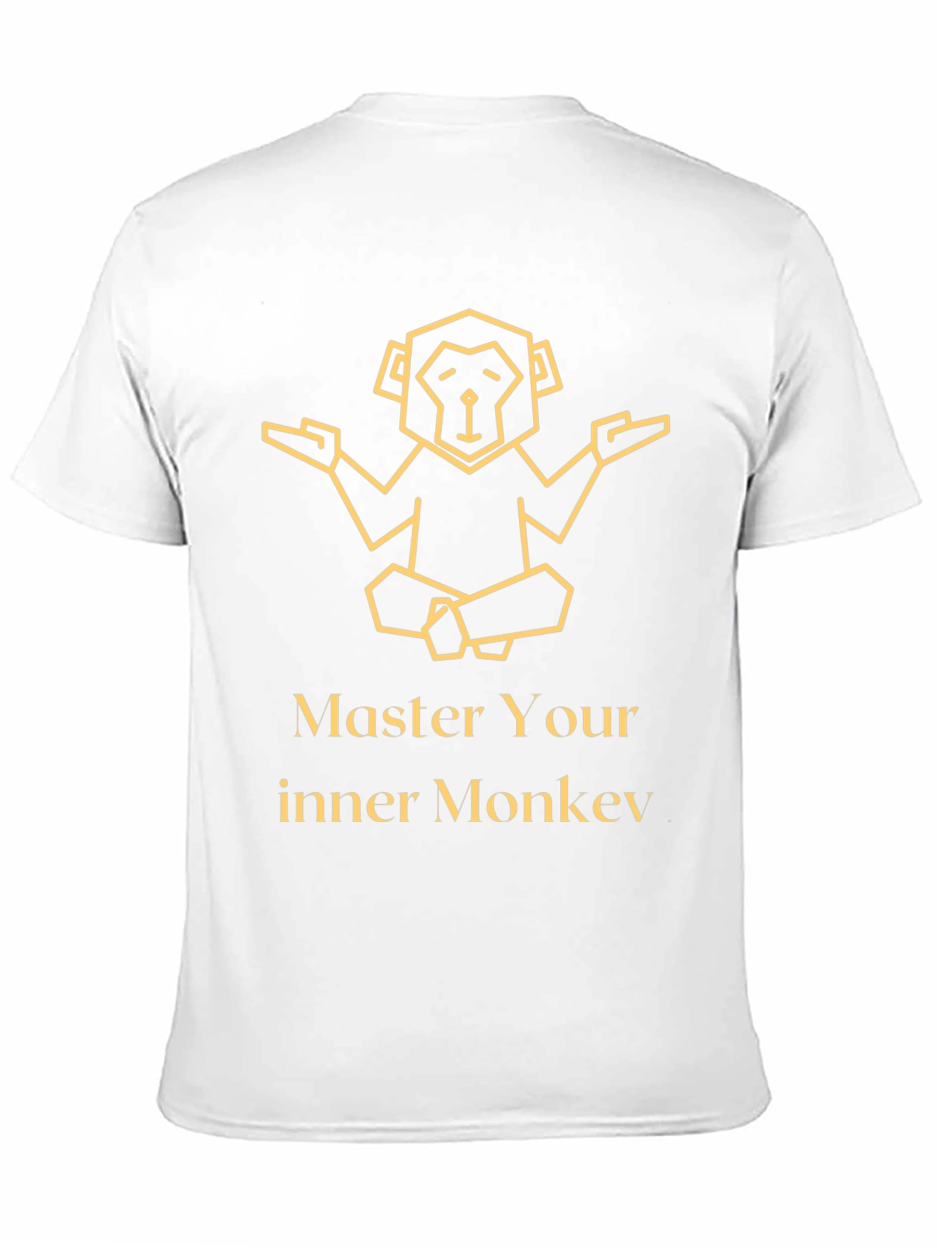 Master Your Inner Monkey Black Graphic T-Shirt