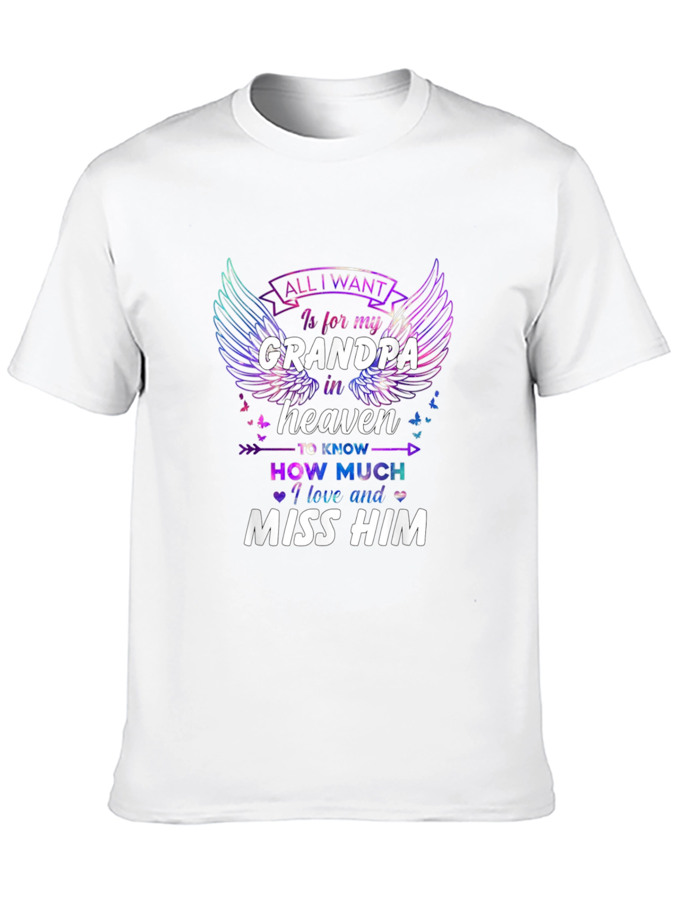 Grandpa in Heaven Memorial T-Shirt