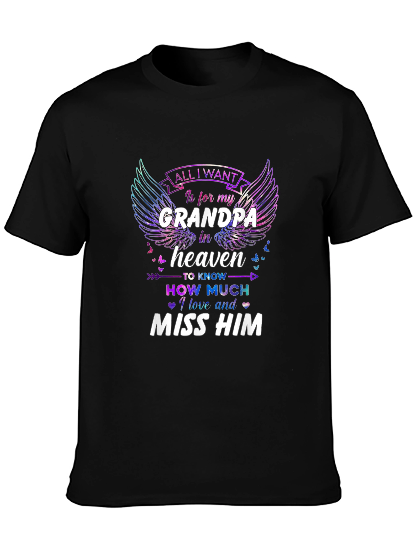 Grandpa in Heaven Memorial T-Shirt