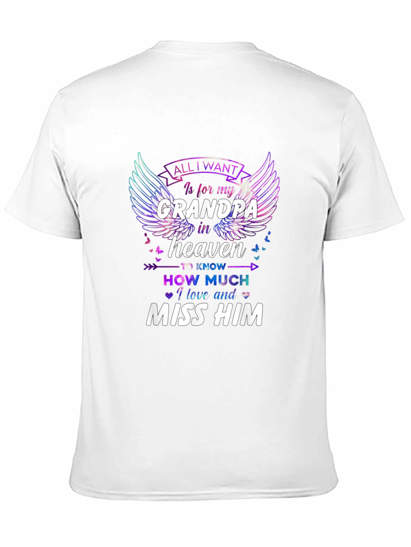 Grandpa in Heaven Memorial T-Shirt