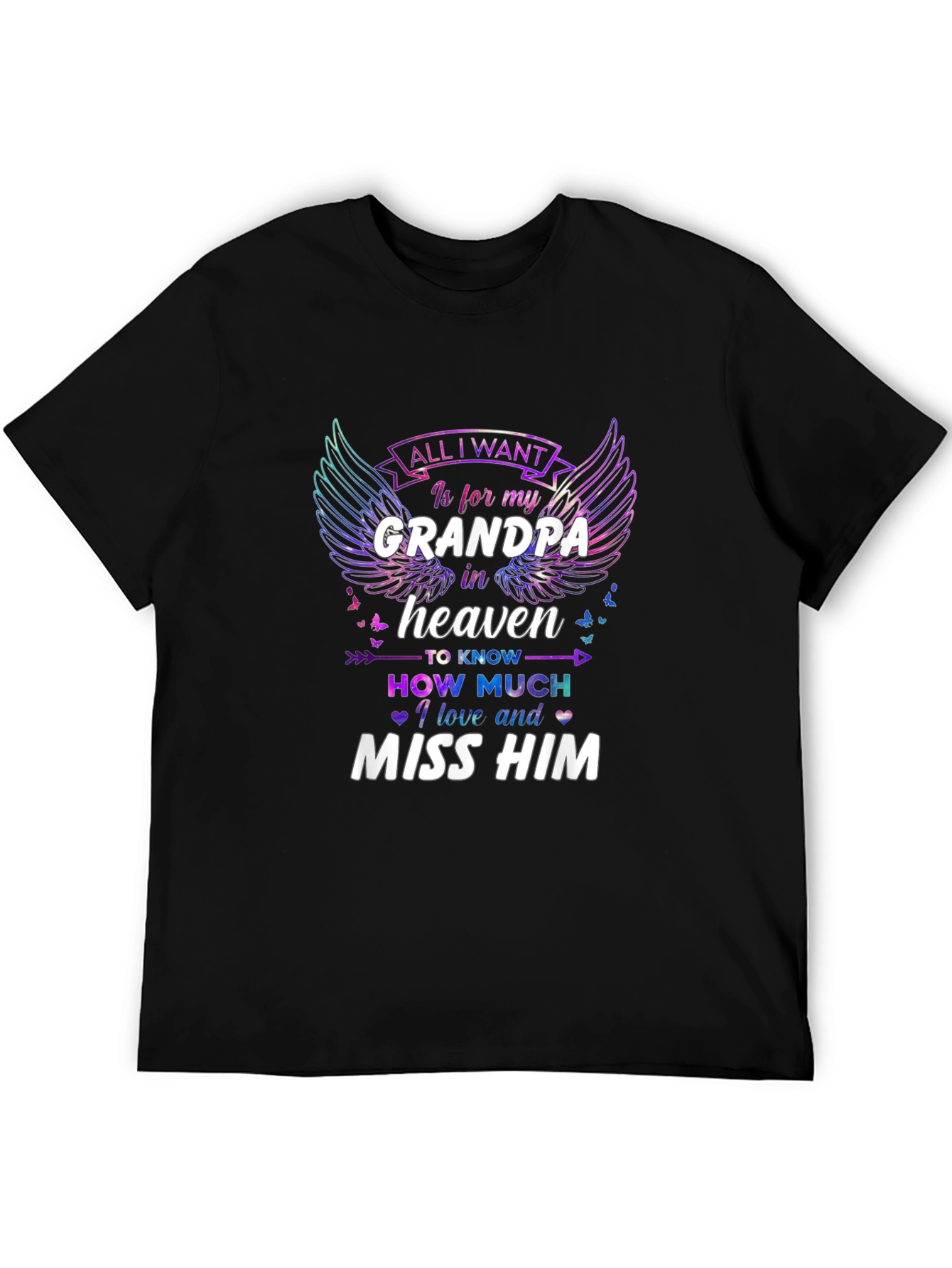 Grandpa in Heaven Memorial T-Shirt