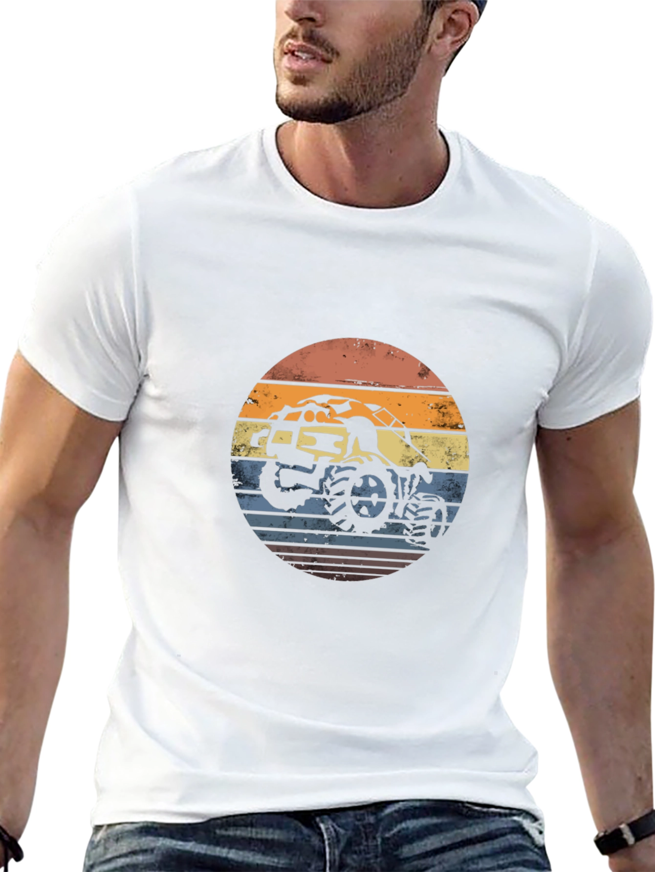 Retro Off-Road Vehicle Graphic T-Shirt