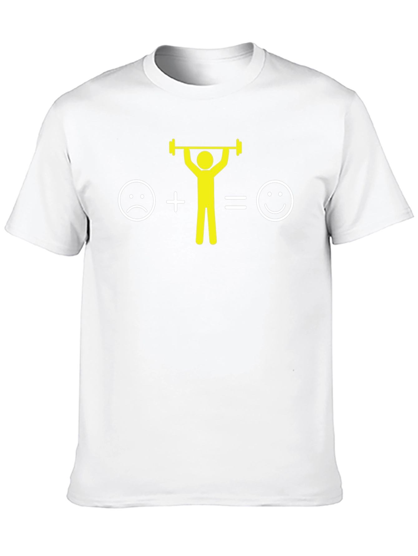 Funny Weightlifting T-Shirt: Sad to Happy Equation
