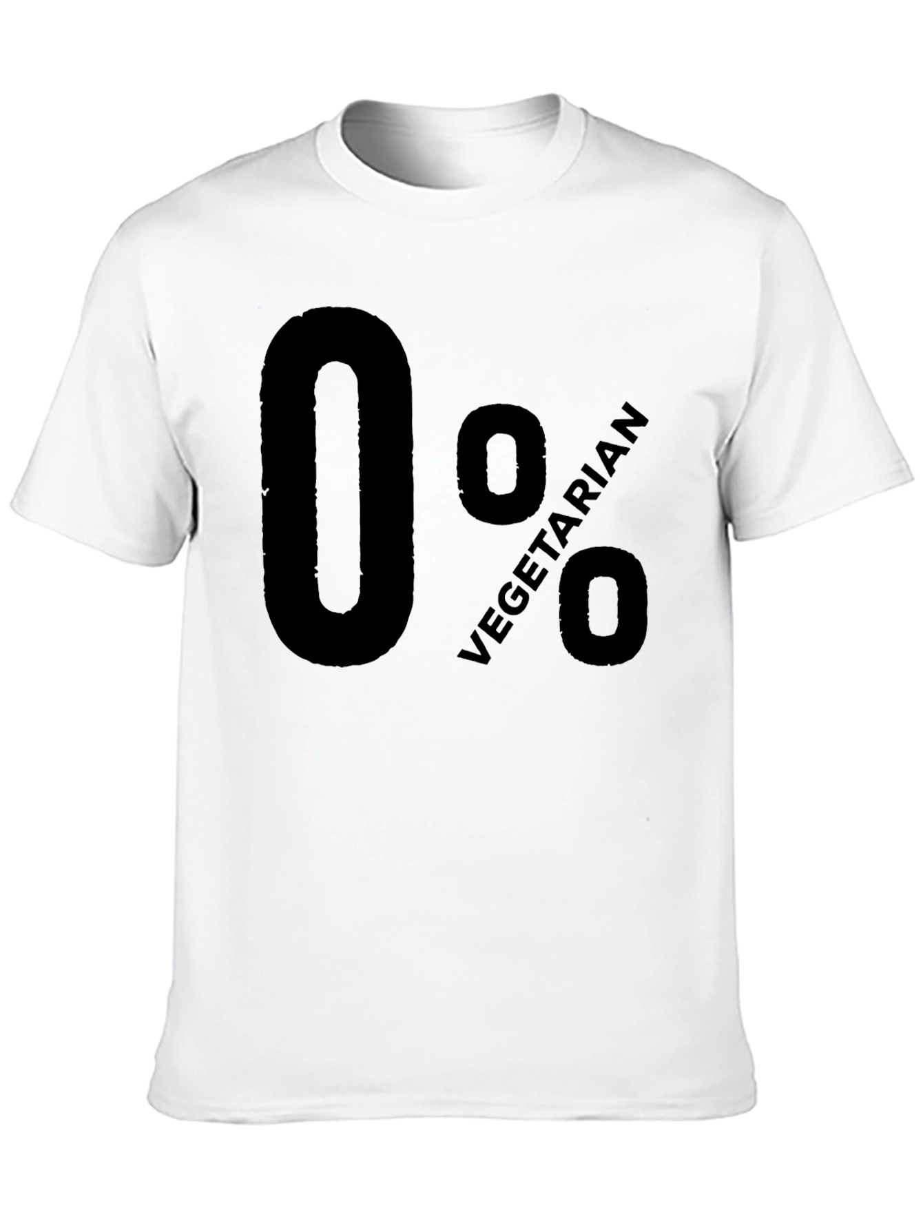 Humorous 0% Vegetarian Graphic T-Shirt