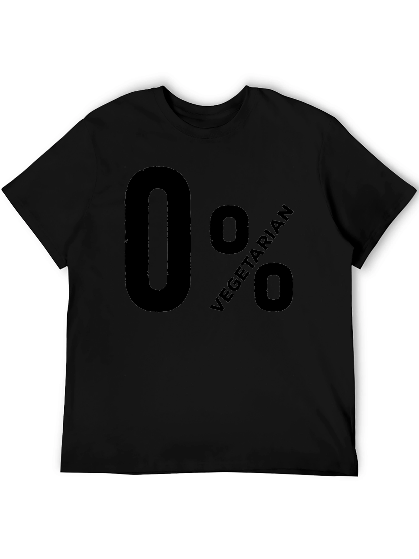 Humorous 0% Vegetarian Graphic T-Shirt
