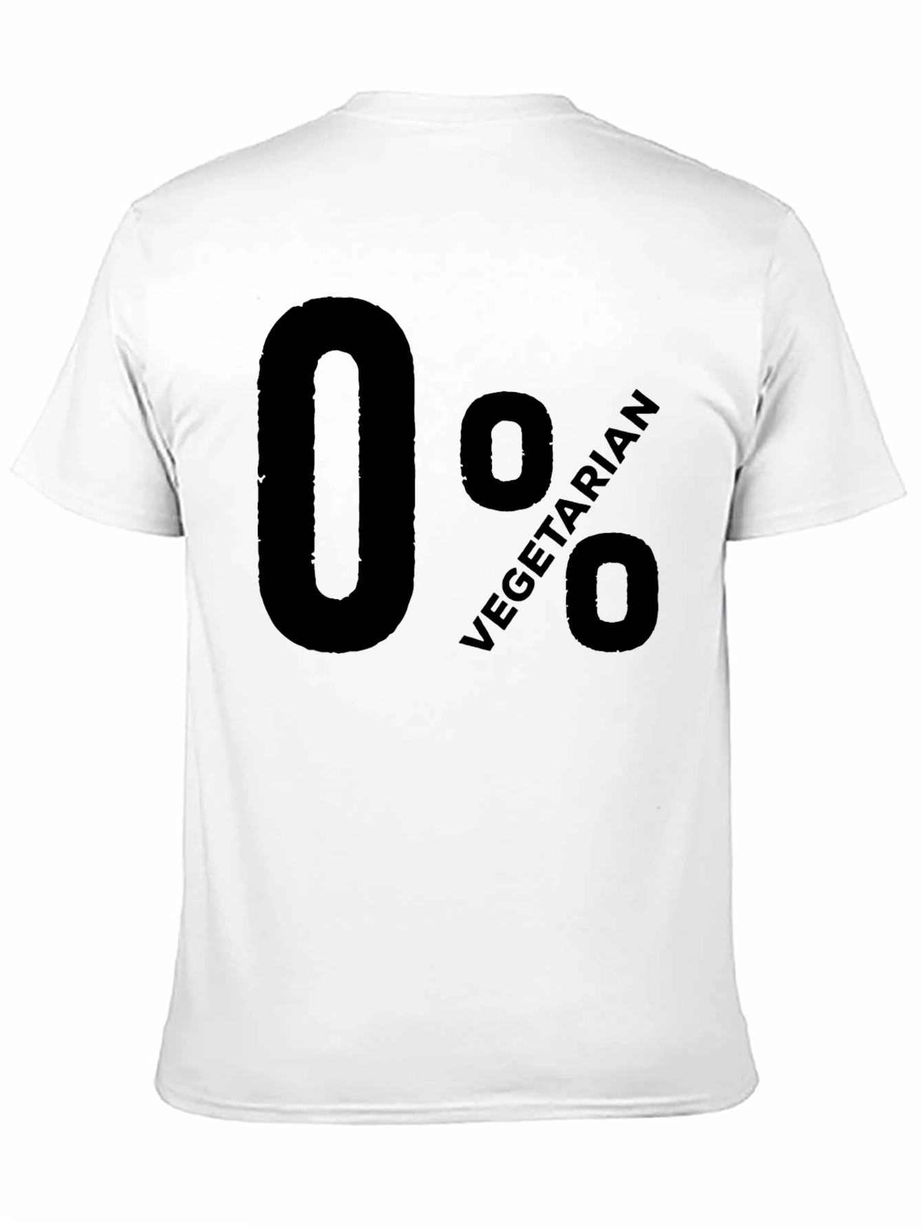 Humorous 0% Vegetarian Graphic T-Shirt