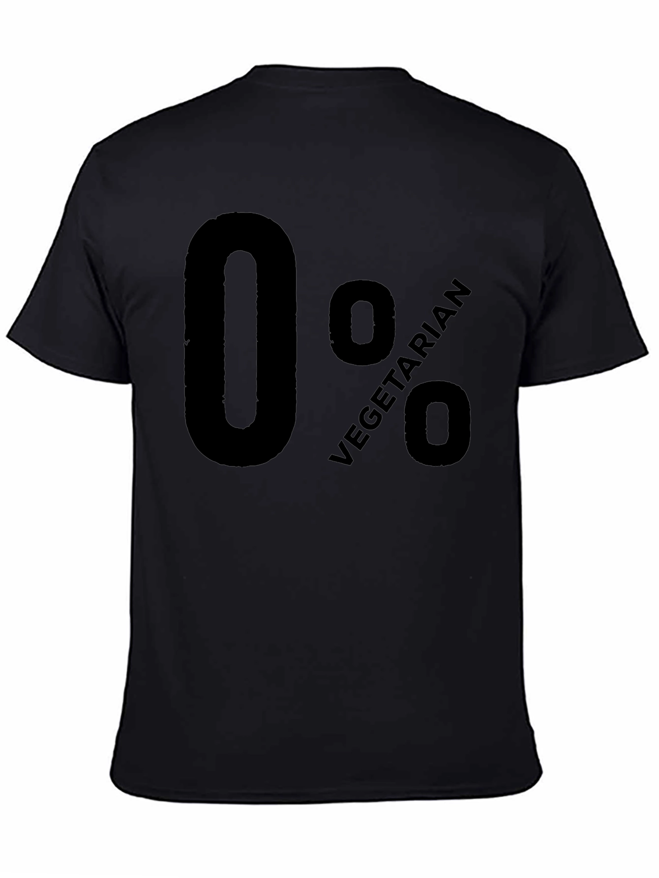 Humorous 0% Vegetarian Graphic T-Shirt