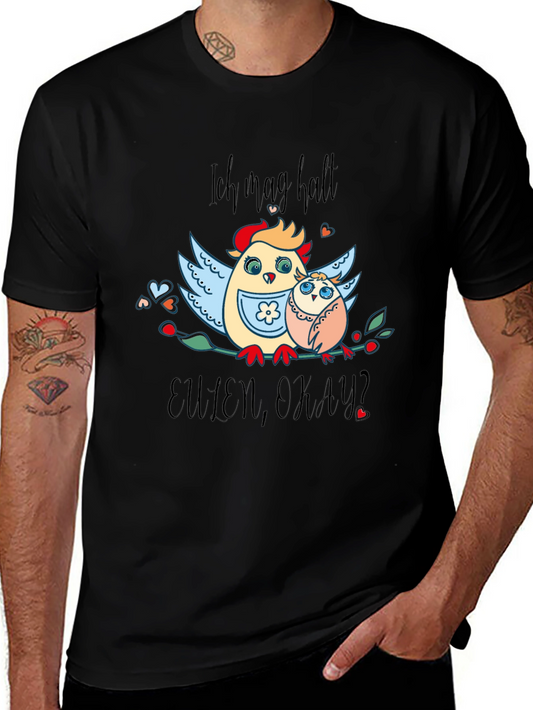 Ich mag halt Eulen okay? Graphic T-Shirt