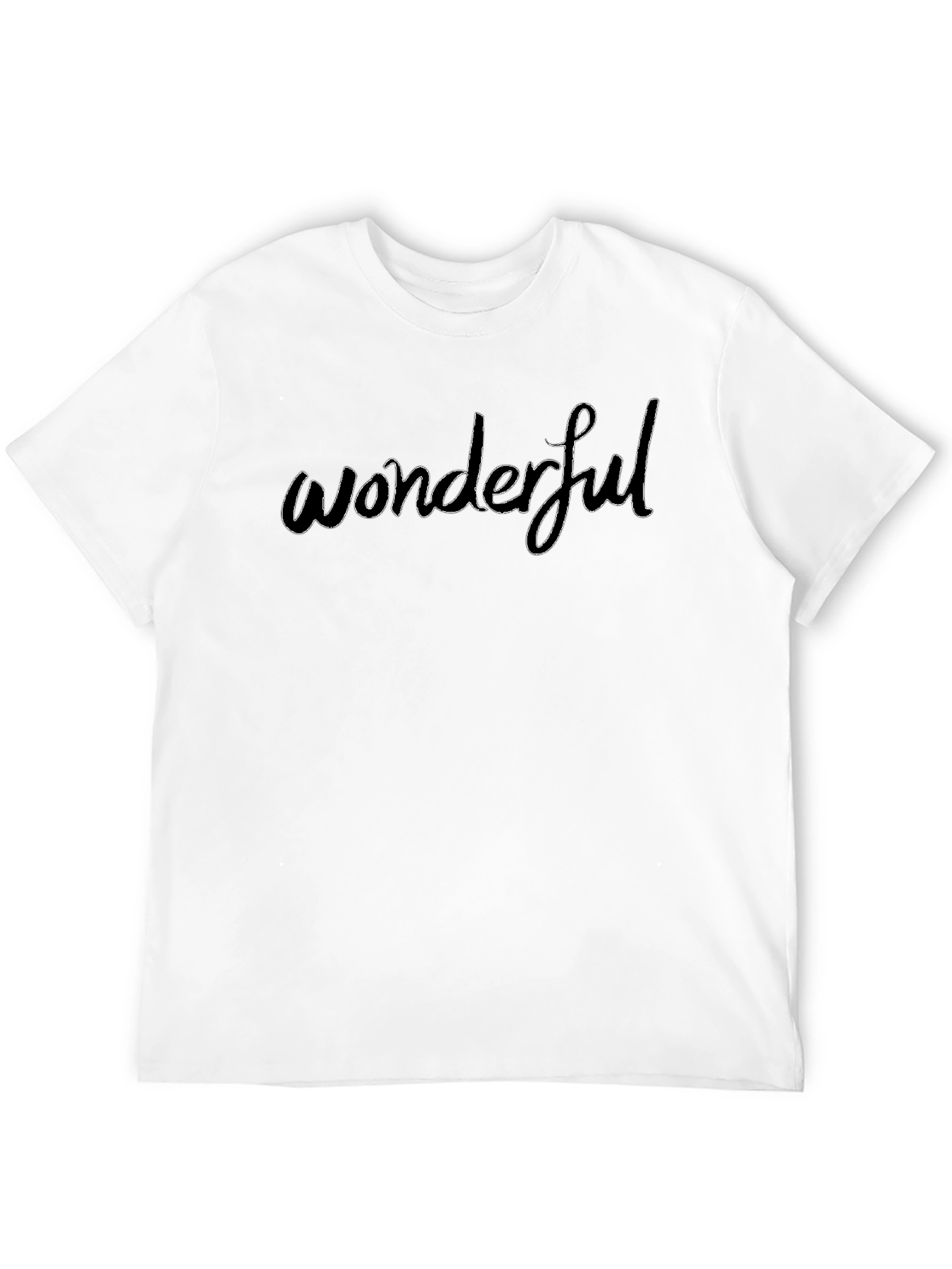 Wonderful Graphic Tee - Stylish Black Cotton T-Shirt
