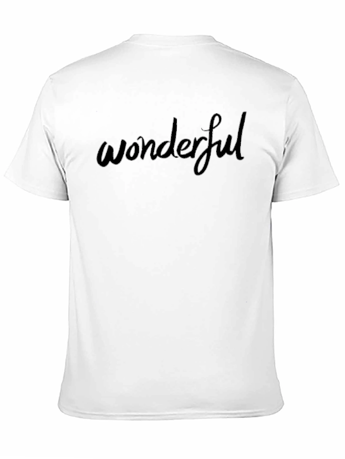 Wonderful Graphic Tee - Stylish Black Cotton T-Shirt