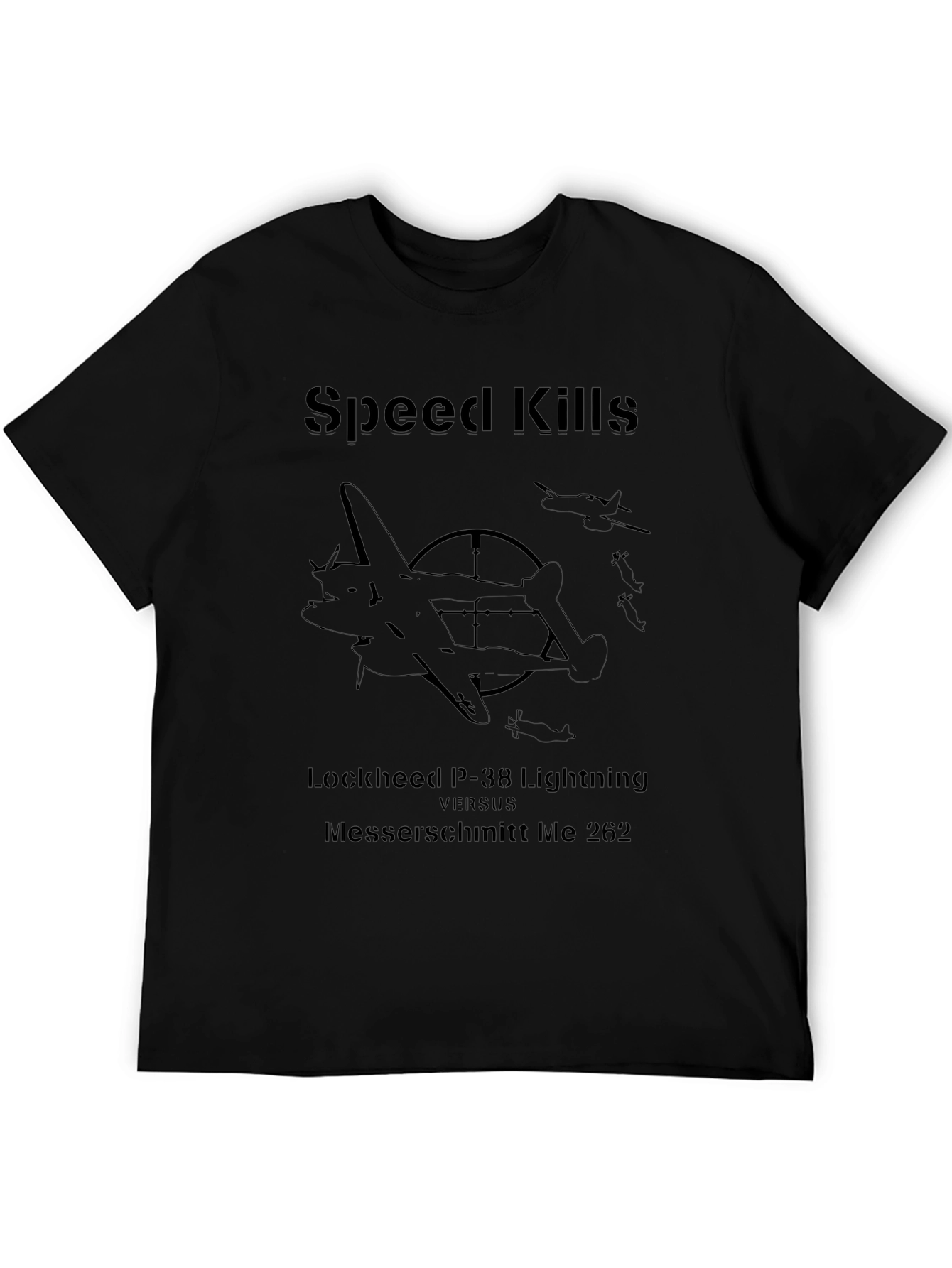 Speed Kills P-38 vs Me 262 T-Shirt