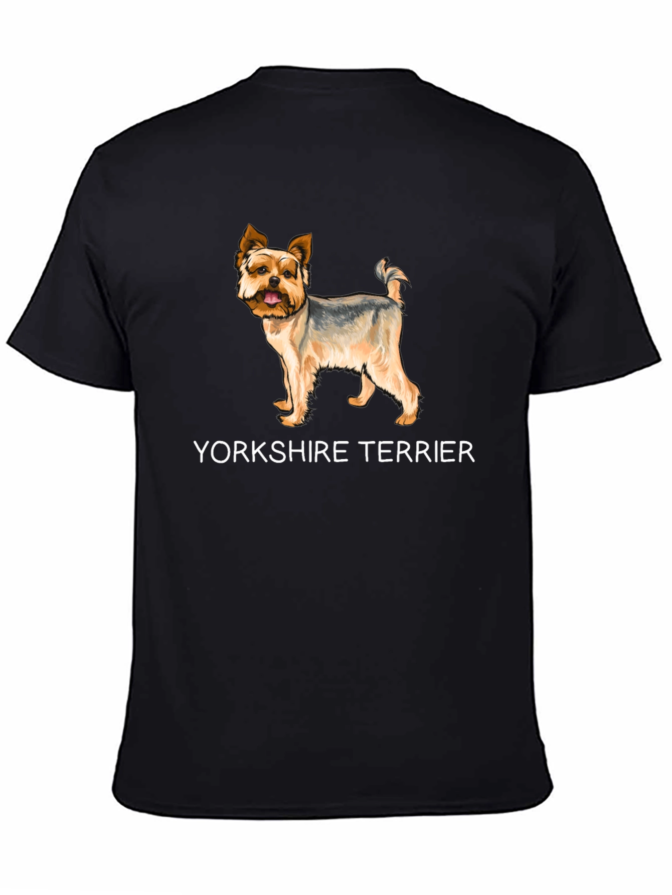 Yorkshire Terrier Graphic Black T-Shirt