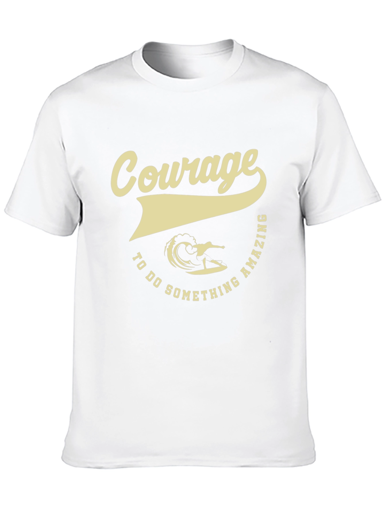 Courage to Do Something Amazing Surfing Graphic Tee