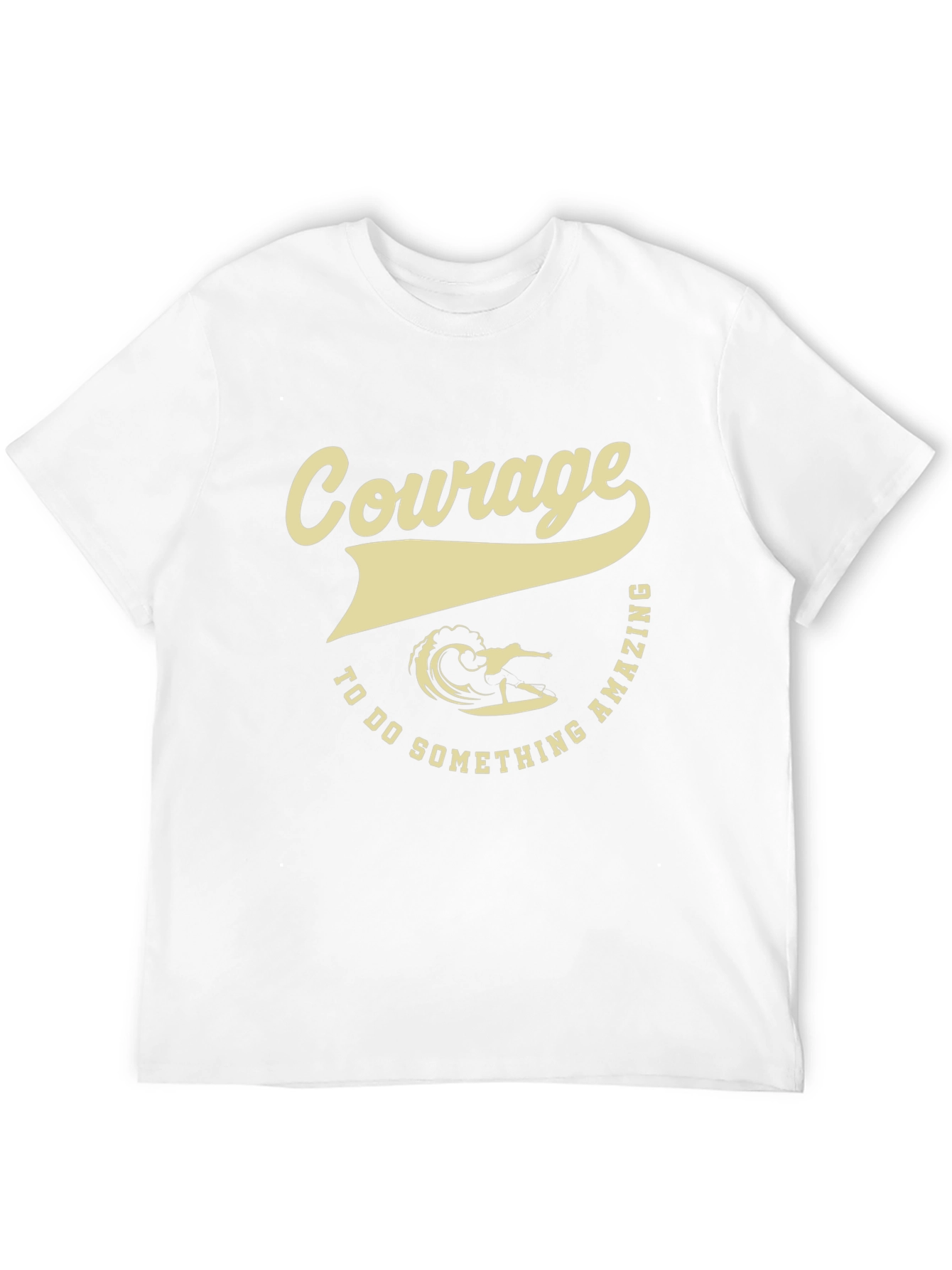 Courage to Do Something Amazing Surfing Graphic Tee