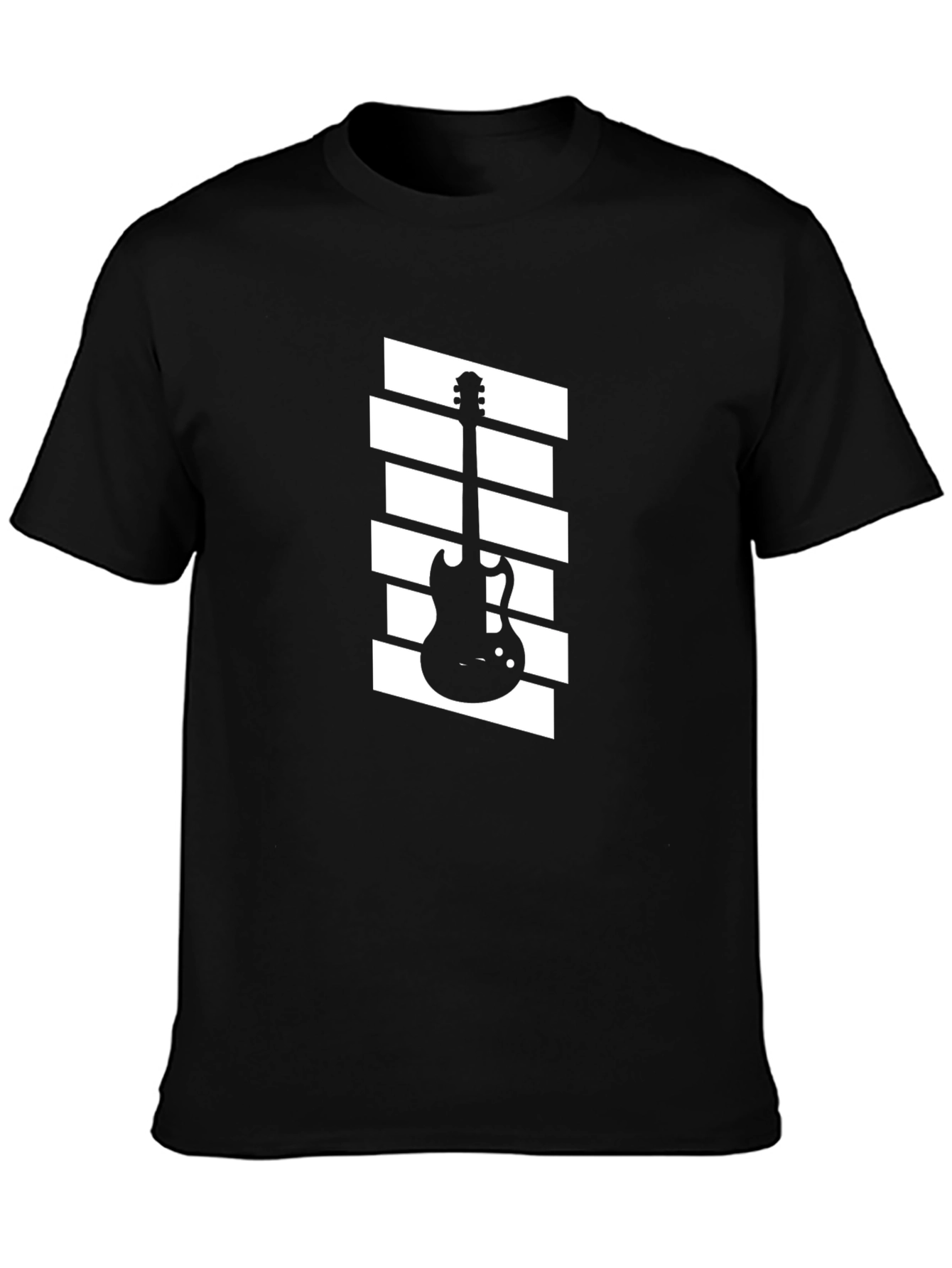 Guitar Graphic Tee - Retro Style