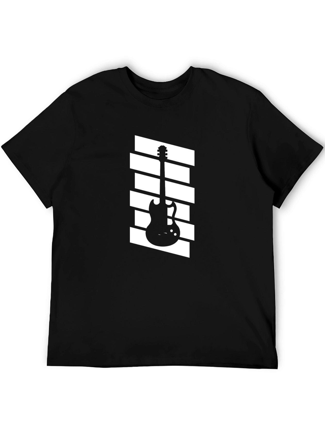Guitar Graphic Tee - Retro Style