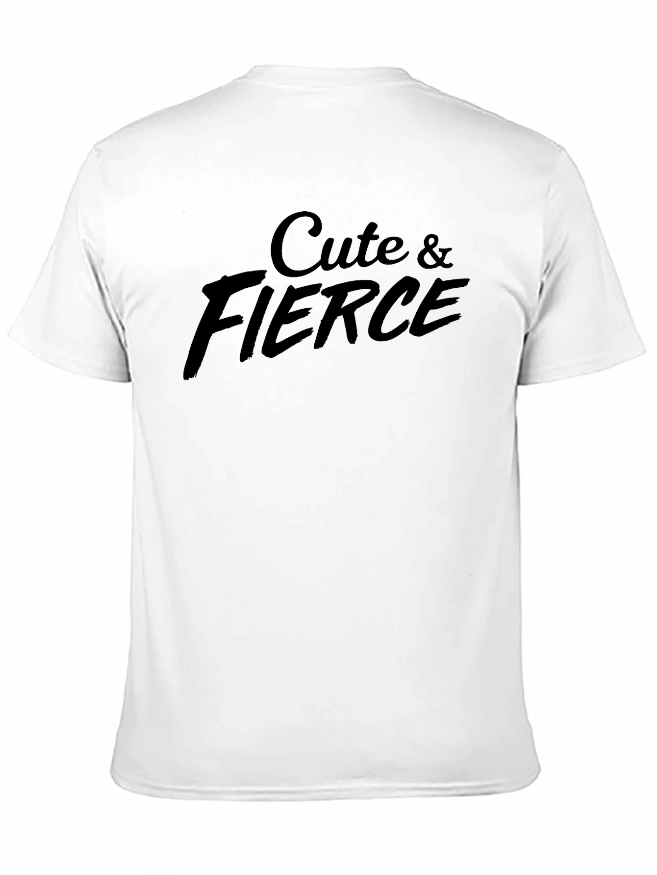 Cute & Fierce Graphic Tee - Trendy Black T-Shirt