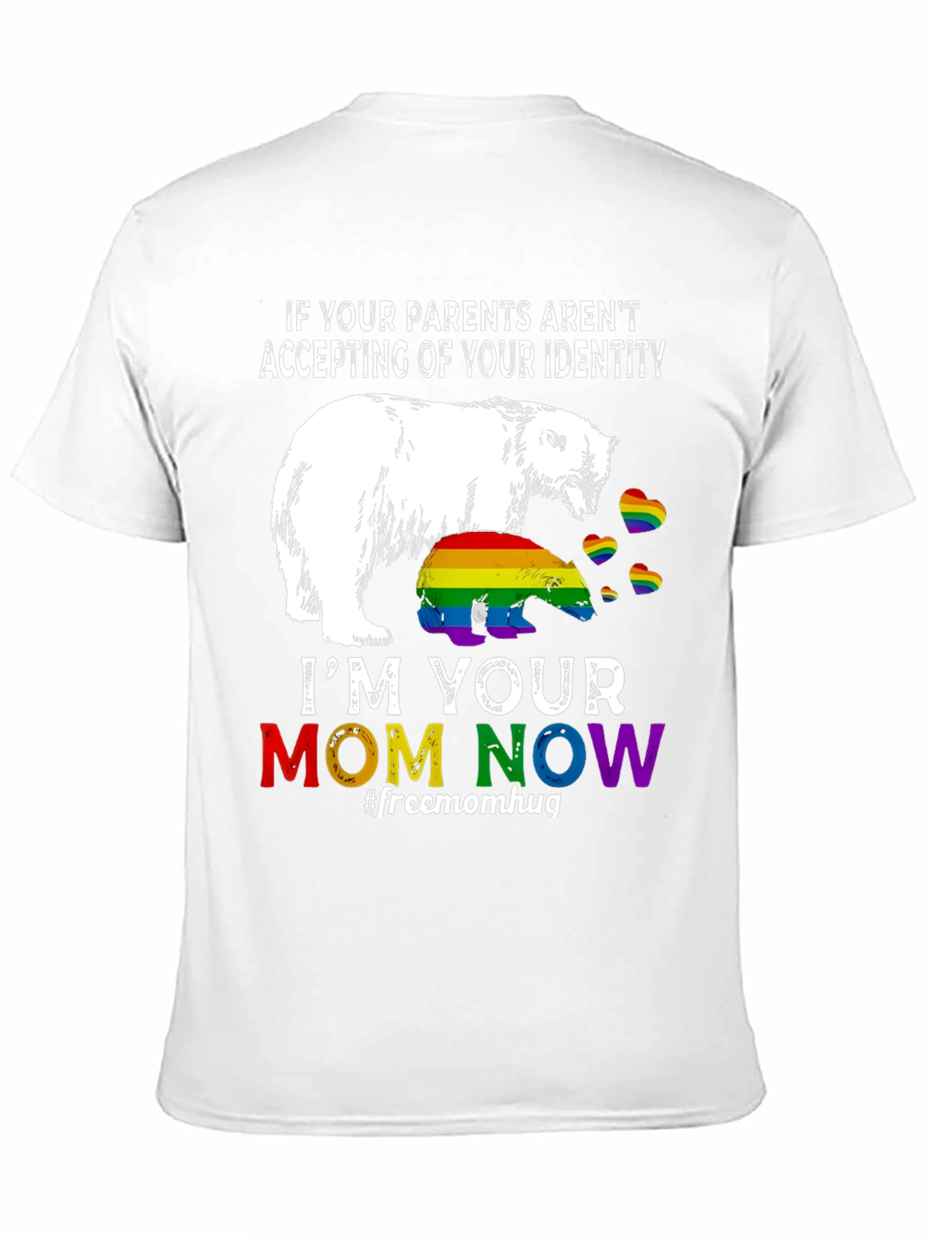LGBT Pride Polar Bear Mom Graphic Tee