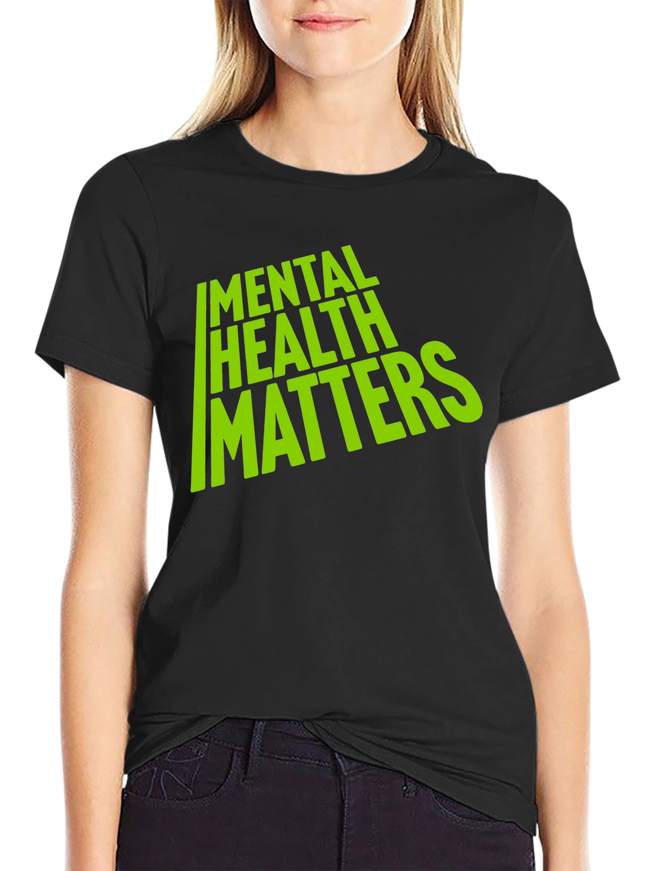 Mental Health Matters Graphic Tee - Black