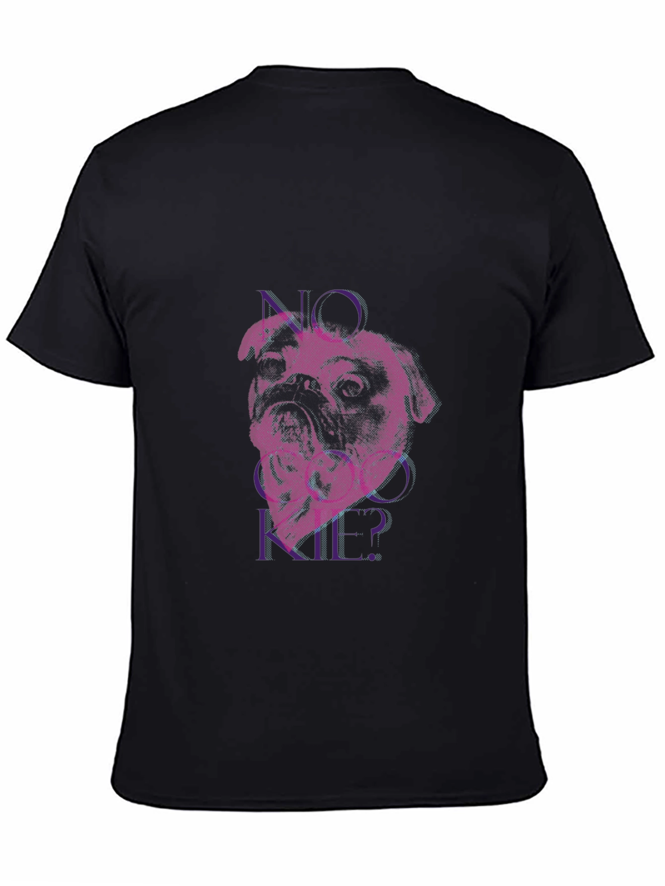 Pug No Cookie? Graphic Black Tee