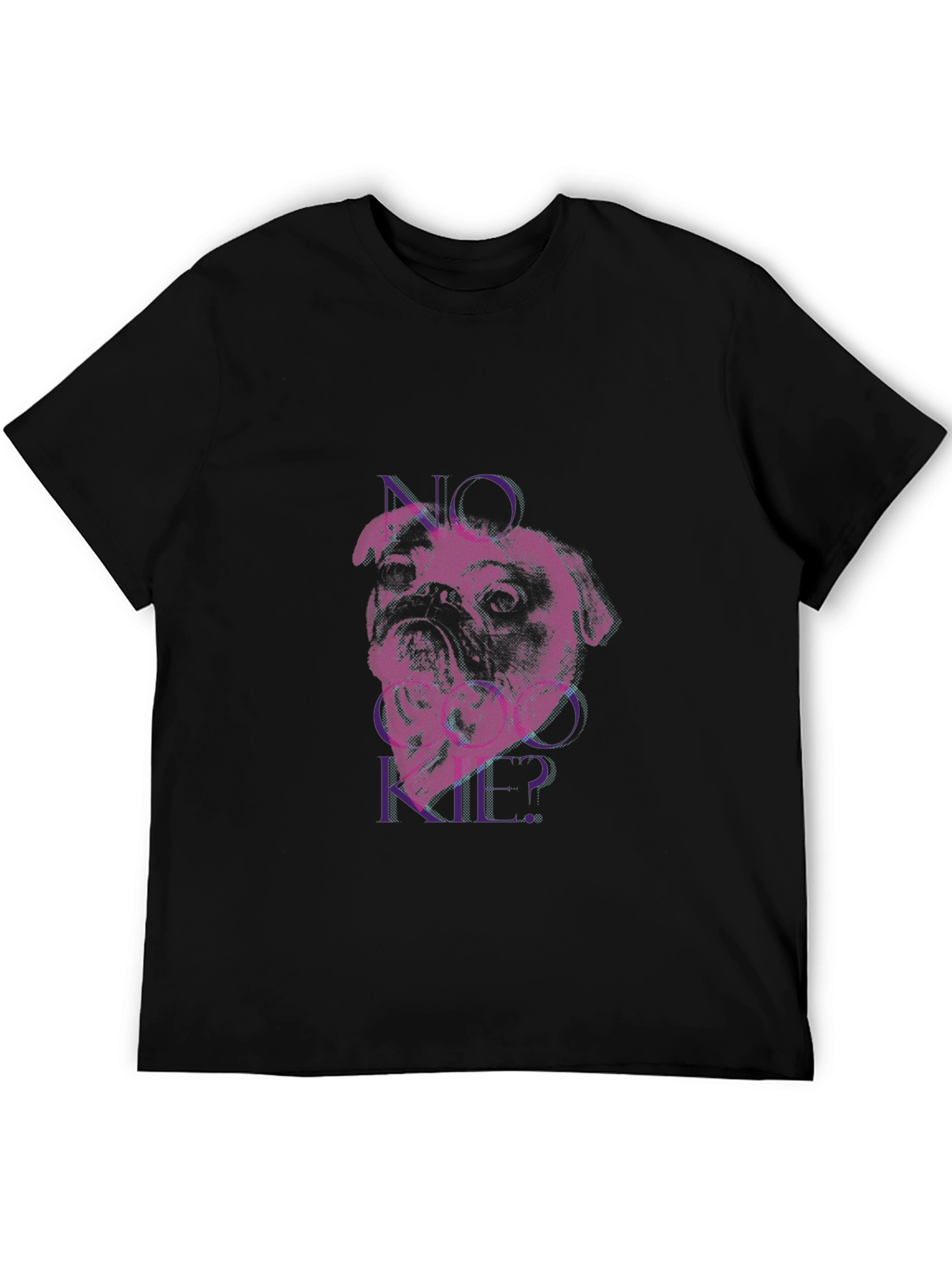 Pug No Cookie? Graphic Black Tee