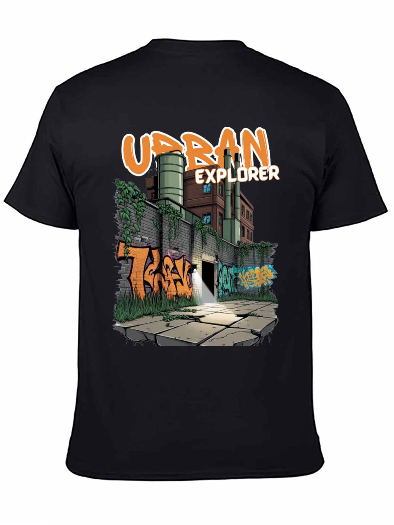 Urban Explorer Graphic Tee - Graffiti Art T-Shirt