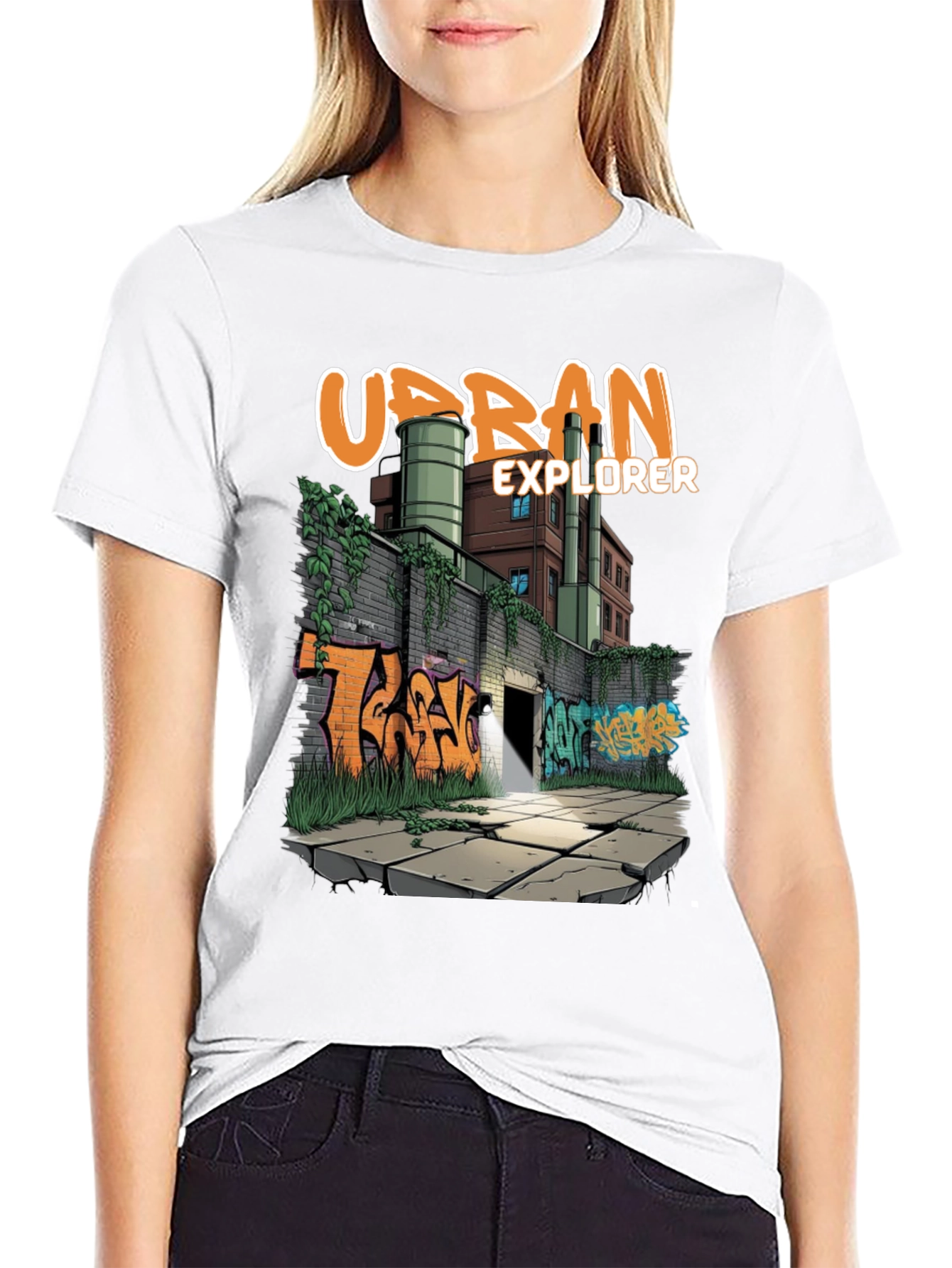 Urban Explorer Graphic Tee - Graffiti Art T-Shirt