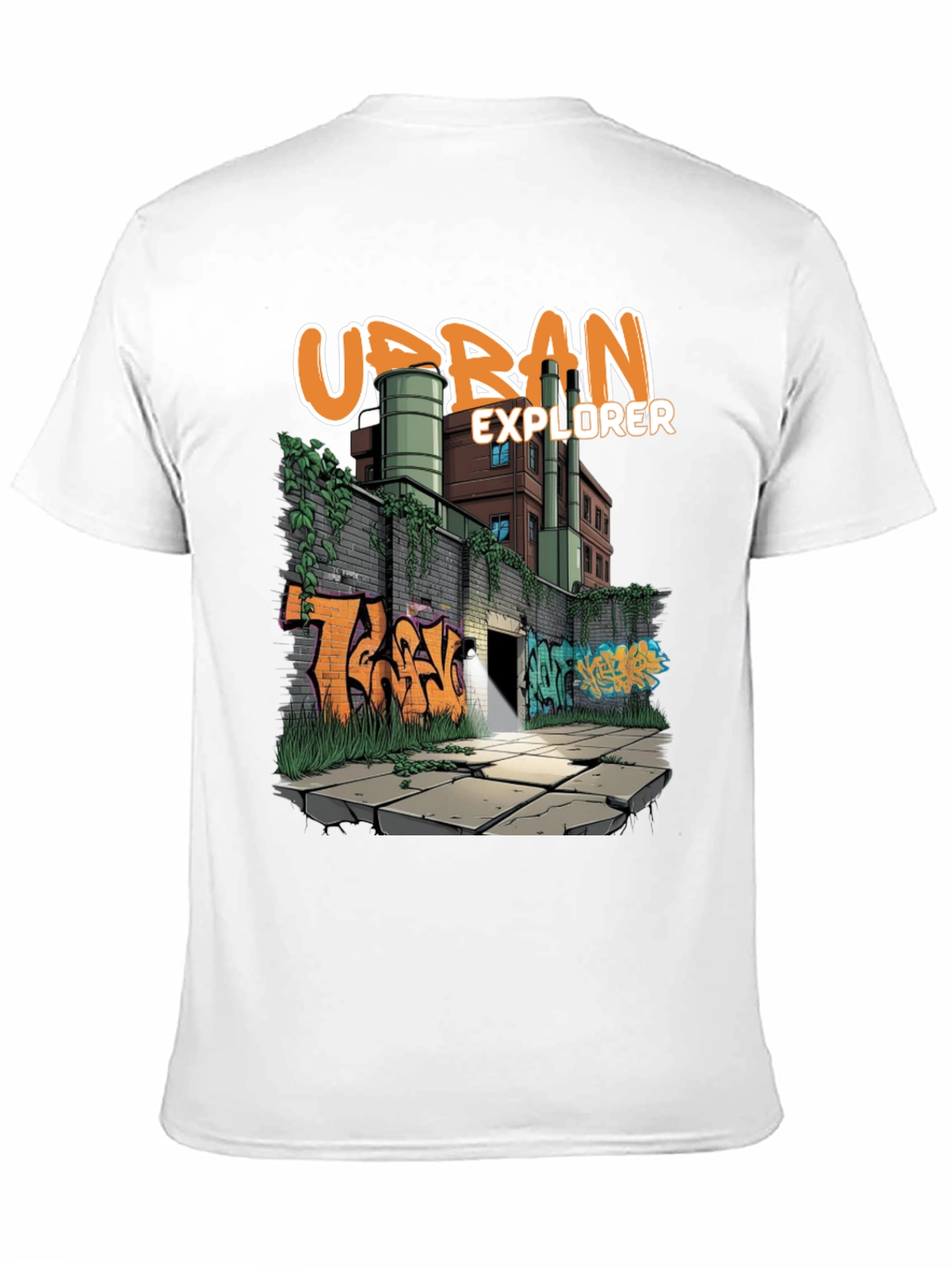 Urban Explorer Graphic Tee - Graffiti Art T-Shirt