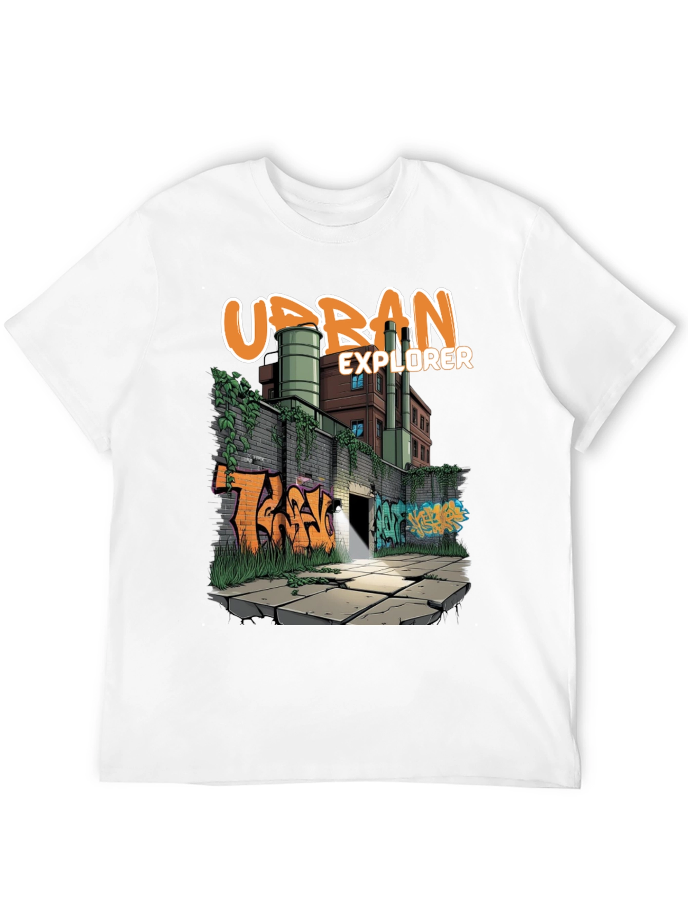 Urban Explorer Graphic Tee - Graffiti Art T-Shirt