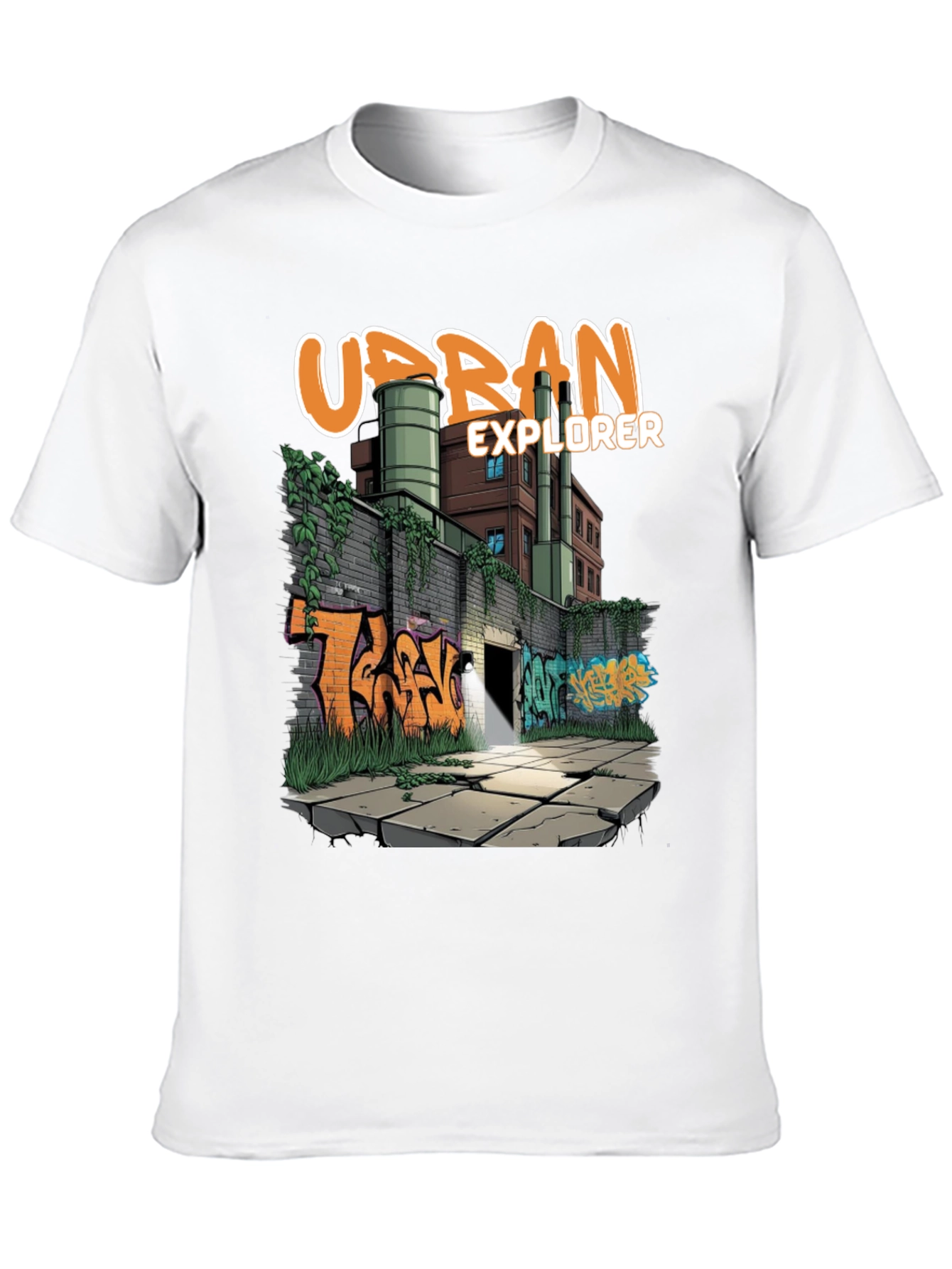 Urban Explorer Graphic Tee - Graffiti Art T-Shirt