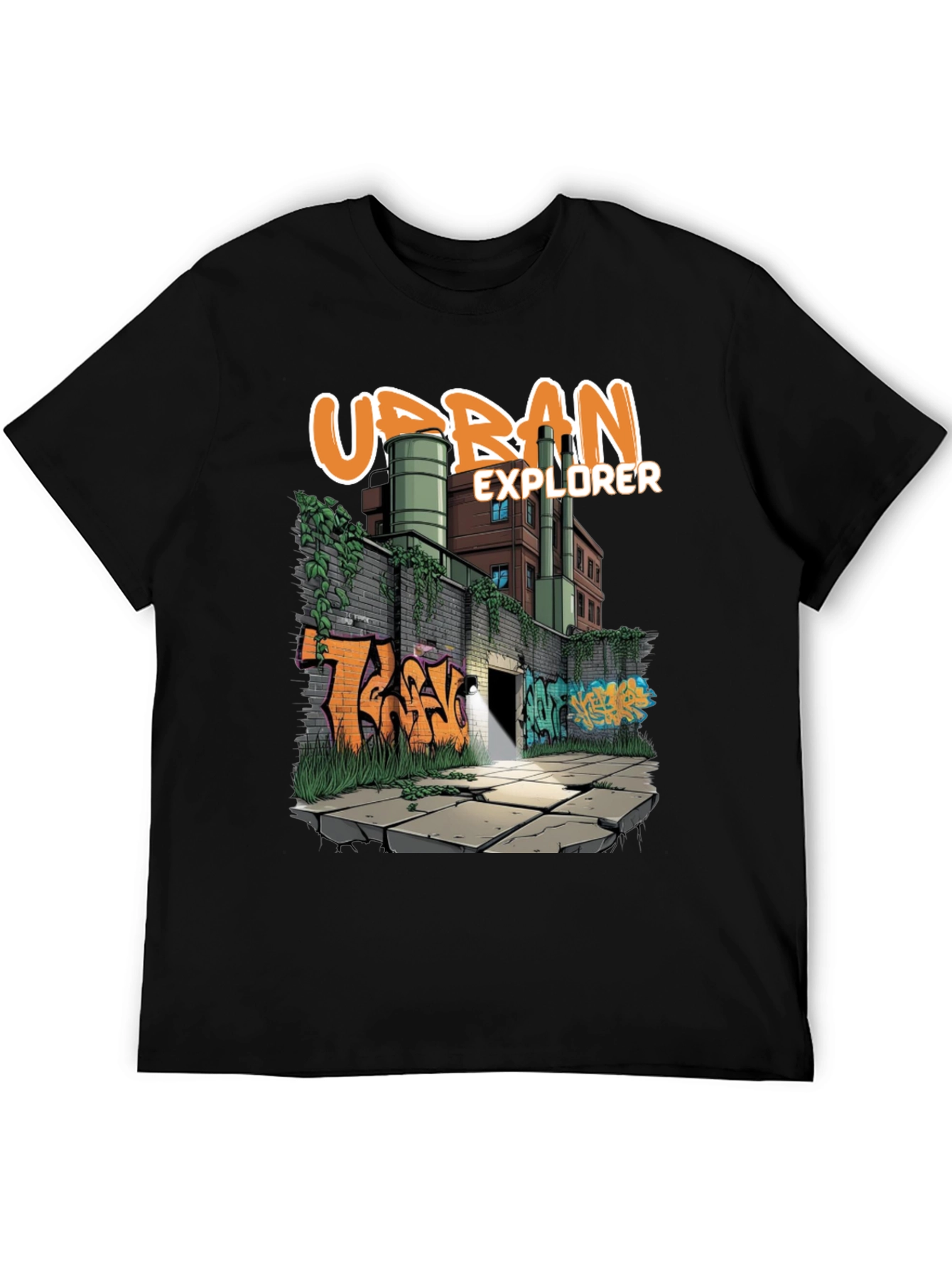 Urban Explorer Graphic Tee - Graffiti Art T-Shirt