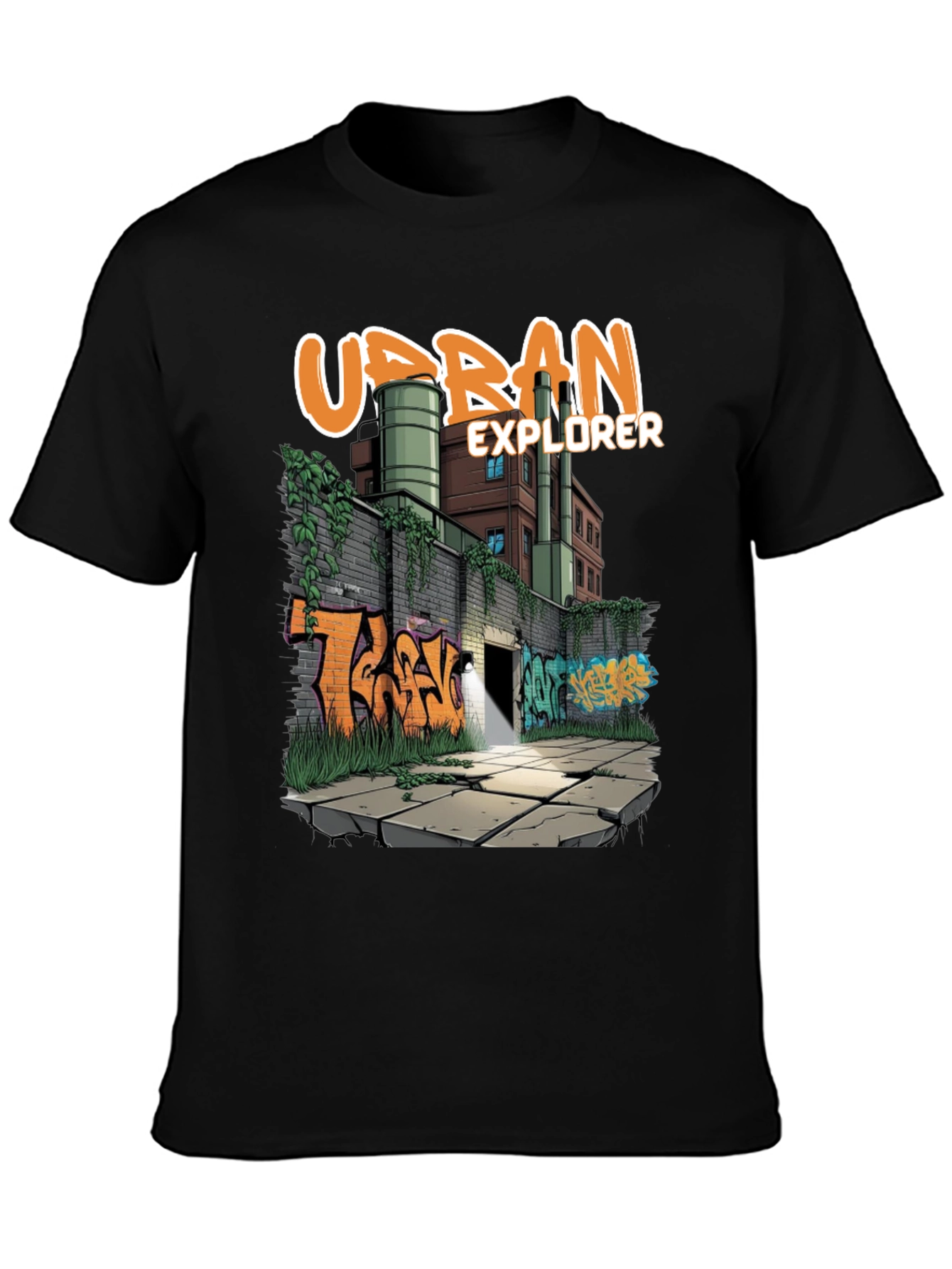 Urban Explorer Graphic Tee - Graffiti Art T-Shirt