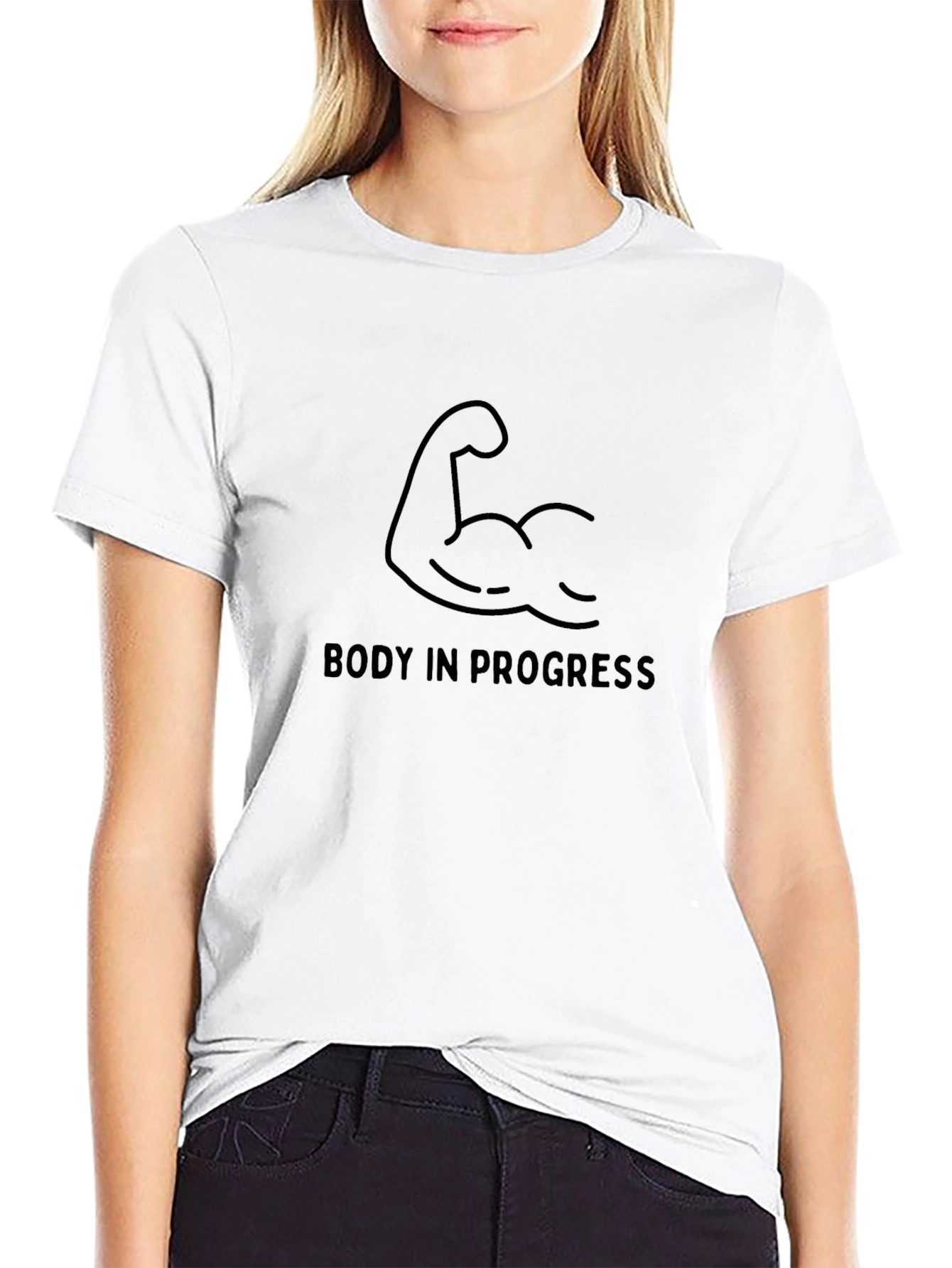 Body In Progress T-Shirt - Fitness Motivation Apparel