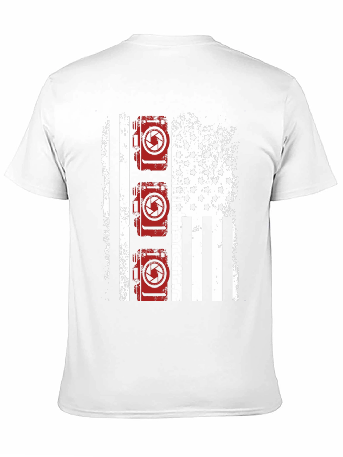 Patriotic Camera T-Shirt - USA Flag Photographer Tee