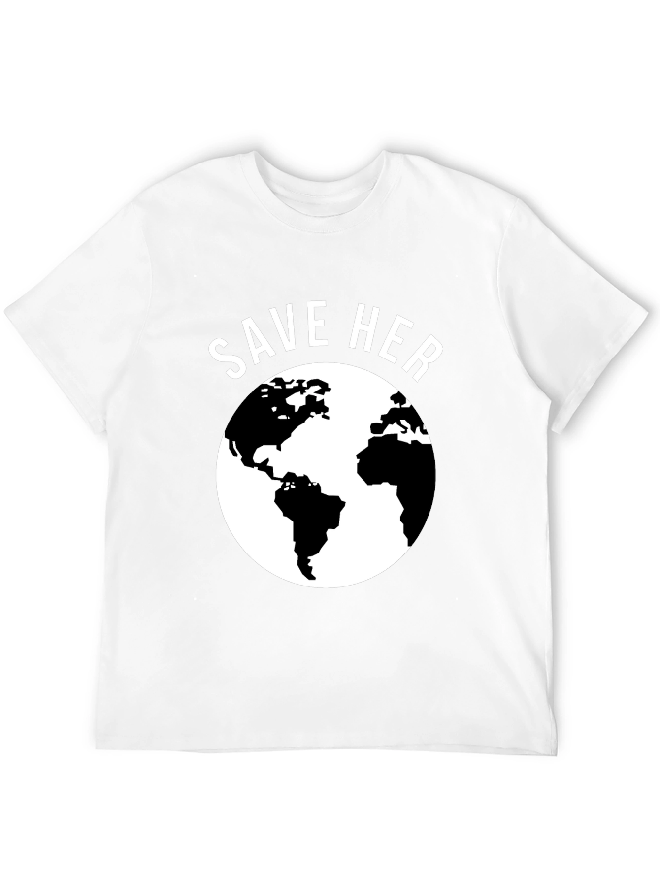 Save Her Earth Graphic Tee - Eco-Friendly Awareness Shirt