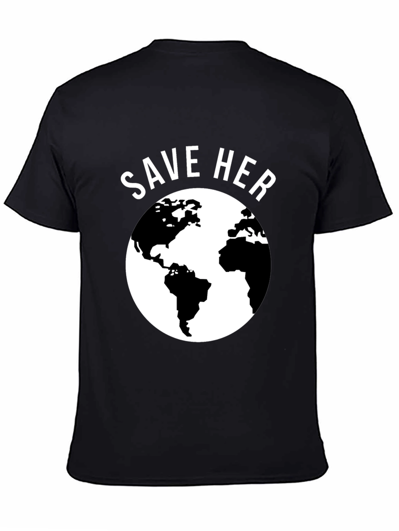 Save Her Earth Graphic Tee - Eco-Friendly Awareness Shirt