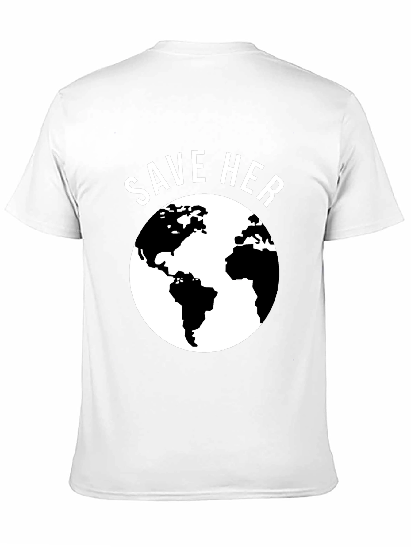 Save Her Earth Graphic Tee - Eco-Friendly Awareness Shirt